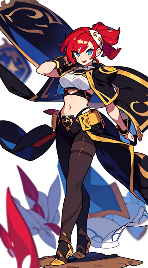 solo female, midriff, (((blurry background, white background))), character focus, fantasy clothes, standing, groves, character design,
