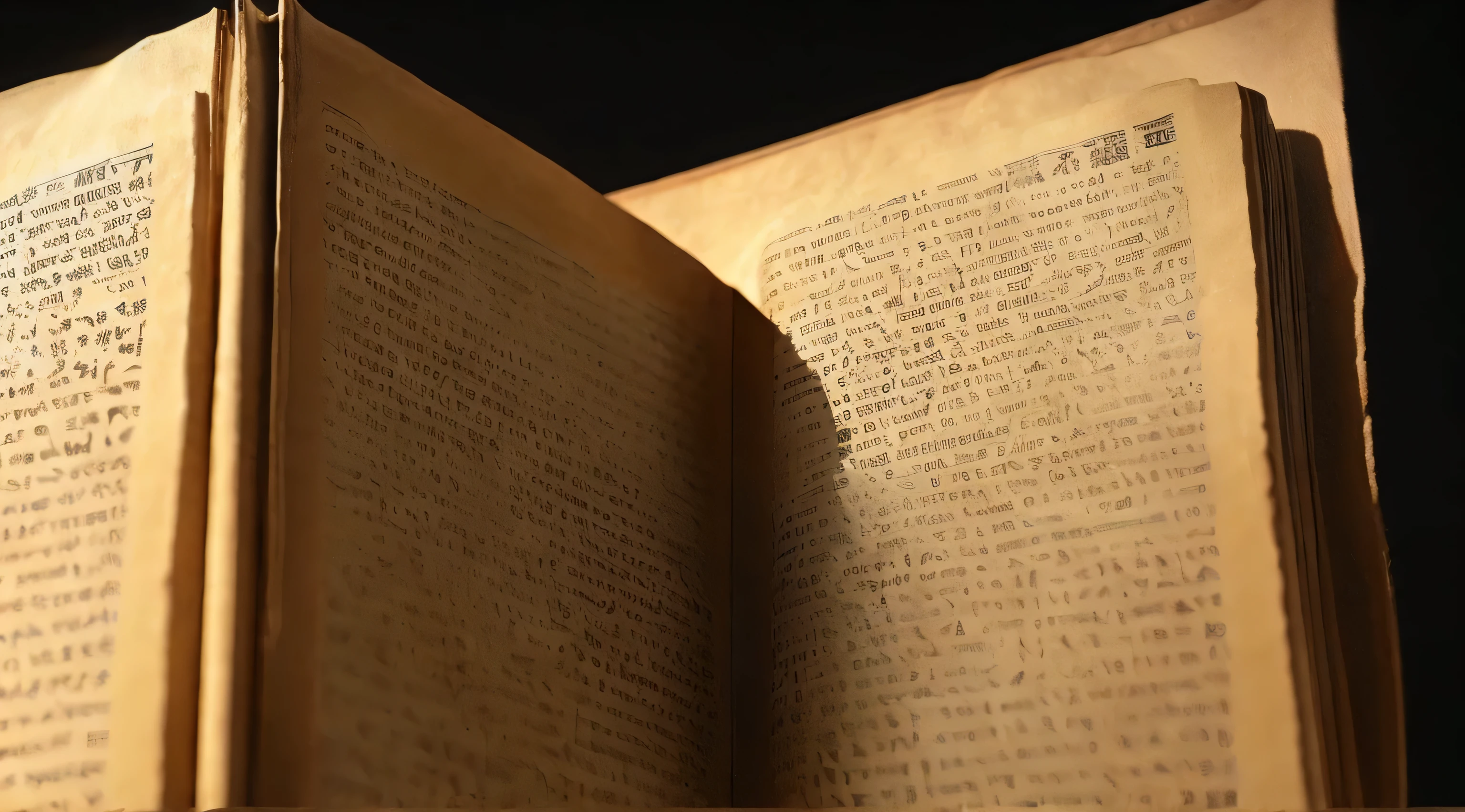 Ancient Israel、1st century、(((old scroll with hebrew written on it)))、(((open scroll)))、(((bible manuscripts)))、In 8K、Live shooting、highest quality、masterpiece:1.5、ultra-lightweighthigh-resolution、photogenuineistic:1.5、cinematic light、soft volume lighting:1.5、genuine、photogenuineistic:1、be familiar withな皮膚、professional lighting、photograph、sharp focus、be familiar with、professional lighting、photon mapping、be familiar withで複雑な環境、非常にbe familiar with、highest quality、美術的なphotograph、photogenuineisticなコンセプトアート、Cinematic perfect light with soft natural volume、mid journey、be familiar withな手、