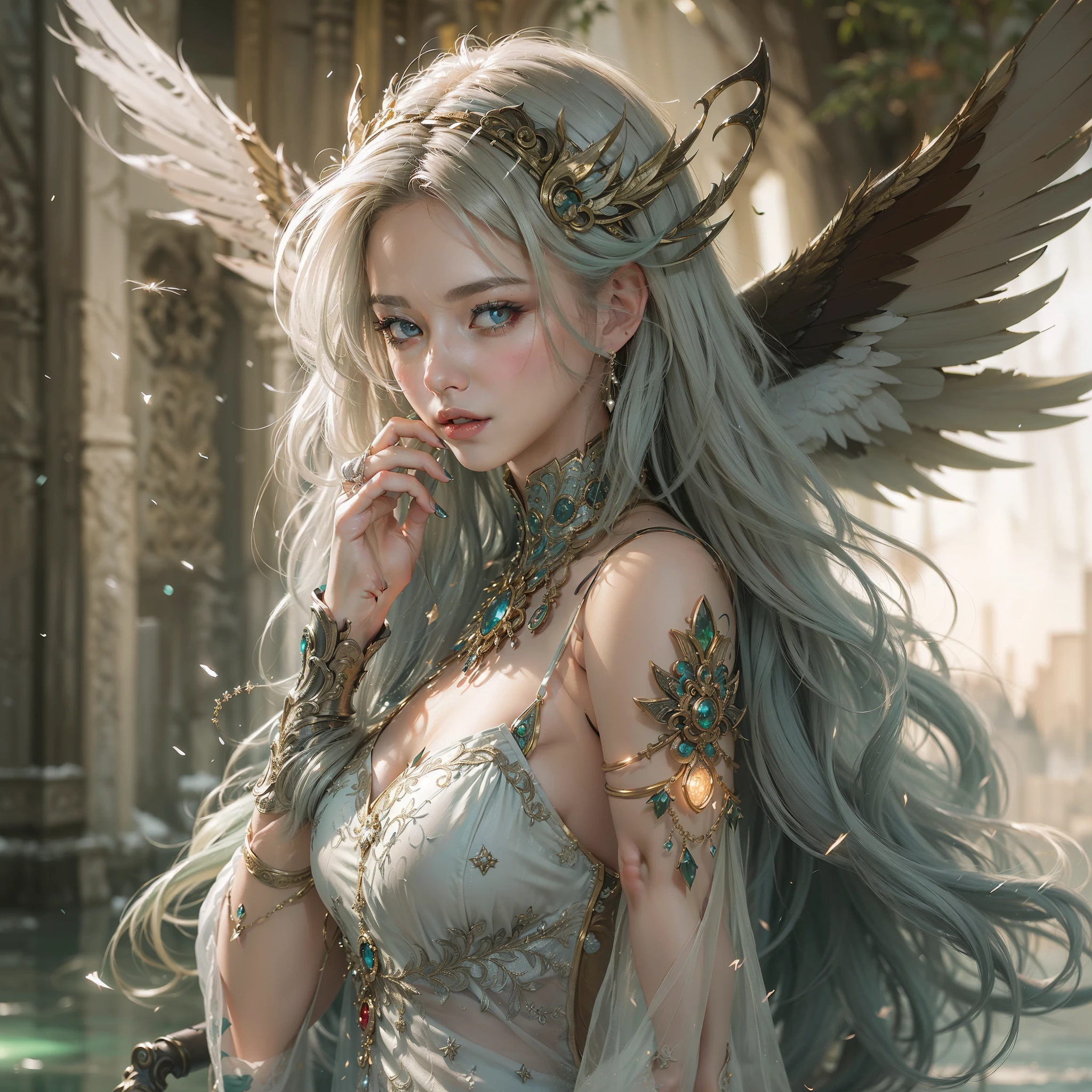 nsfw, 1girl, nude, (masterpiece: 1.4), (8K, realistic, raw photo, best quality: 1.4), skirtlift, strip naked, female knight, Valkyrie, knight armor, nipple areola shape clear, beautiful breasts, Scandinavian girl, beautiful cute face, (real face: 1.4), perfect pussy, beautiful hairstyle, realistic blue eyes, beautiful detail eyes, (real skin: 1.3), angry face, beautiful skin, attractive, ultra high resolution, ultra realistic, cinematic lighting, white colored hair, long hair with tiara, king's palace