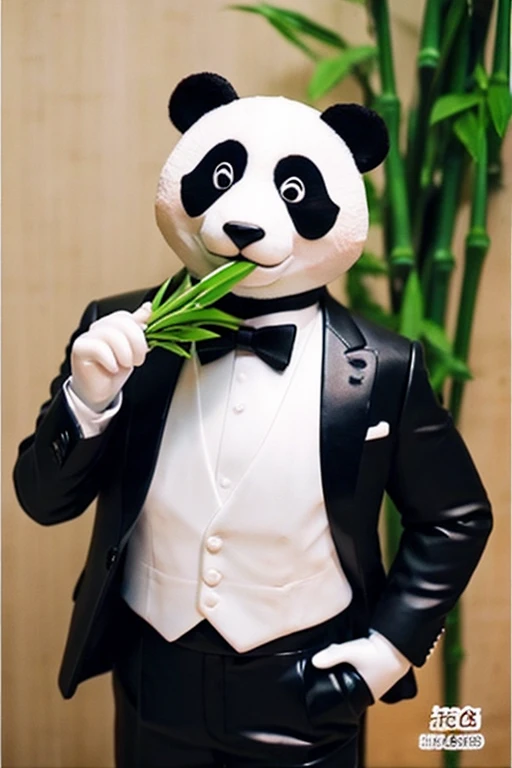 panda、tuxedo、Muscle、Eating bamboo
