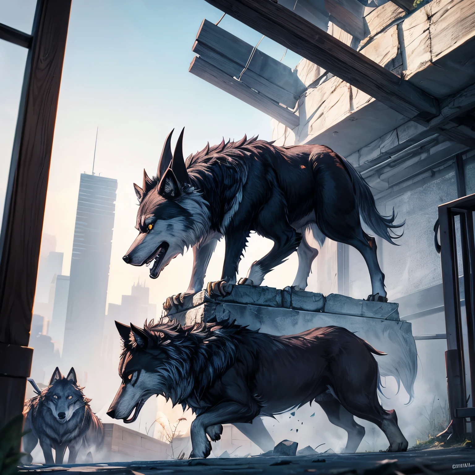 Wolf im Schafspelz brutal und surrealistisch