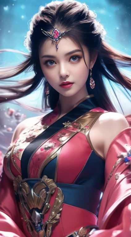 8K ultra-high resolution, elder brother, one woman, good face, Detailed pubic hair, eyes, beautiful lips, very pink hair, spread your hair, moderate, wedding dress, Pink dress, In the park, birds in flight, windy, beautiful weather, sit, Full body,