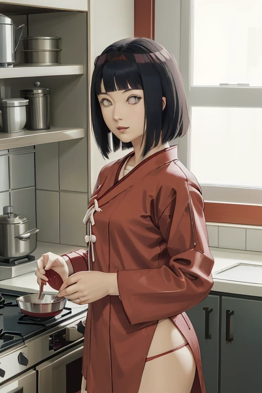 anime girl in red top and panties posing in kitchen, an anime drawing by Jin Homura, trending on pixiv, shin hanga, seductive anime girl, rin tohsaka, top rated on pixiv, beautiful alluring anime woman, fully clothed in red robes, attractive anime girl, anime moe artstyle, loli in dress, beautiful alluring anime teen