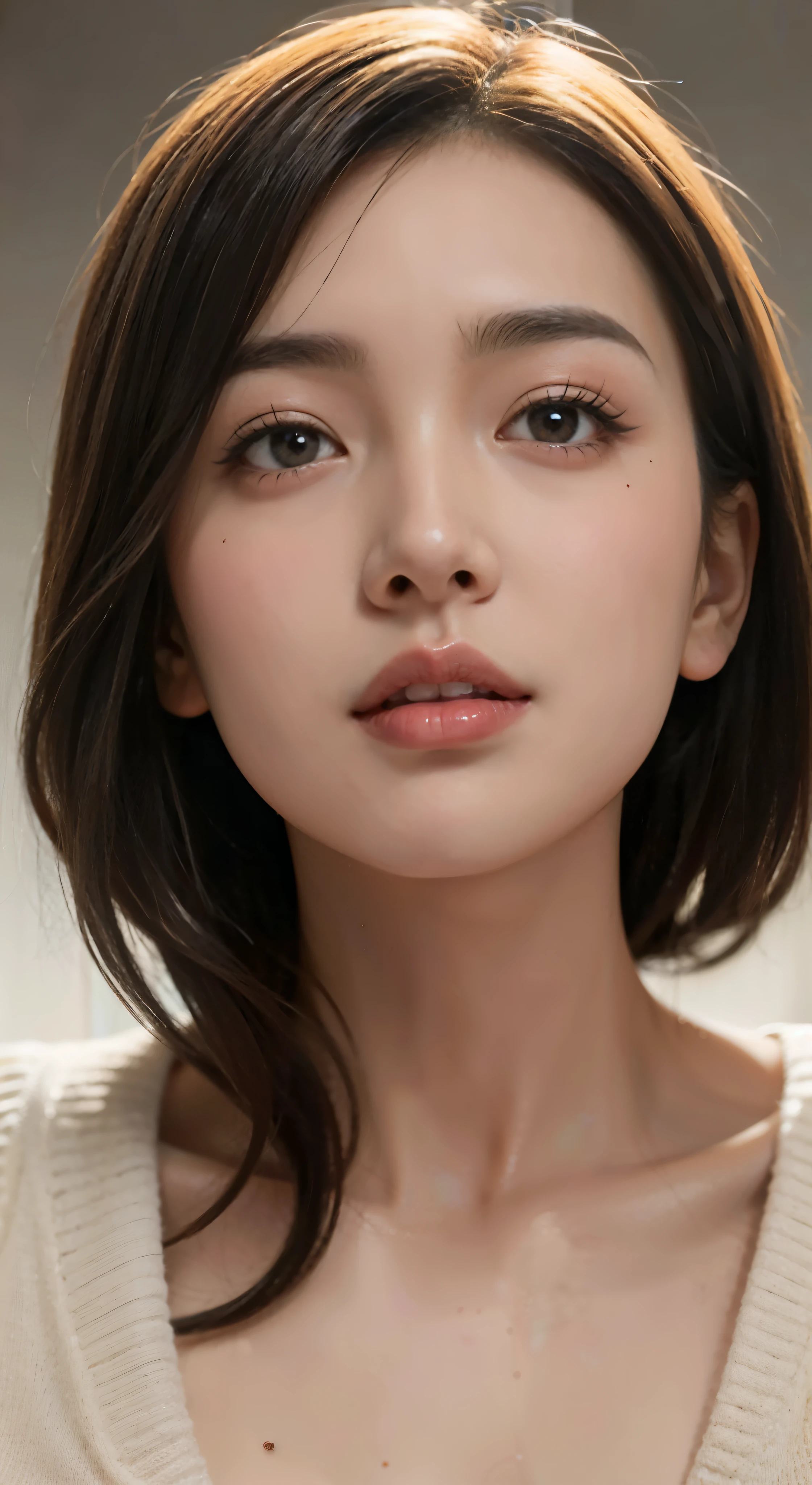 a close up of a woman with a very big breast posing for a picture, beautiful south korean woman, beautiful young korean woman, heonhwa choe, gorgeous young korean woman, lee ji-eun, lee ji - eun, popular korean makeup, young adorable korean face, jaeyeon nam, korean face features, hwang se - on, popular south korean makeup