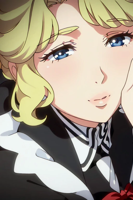 "(A perfect masterpiece:1.2), (the best quality:1.2), stunning face, schoolgirl uniform, mature and chubby, big pupils, bright eyes, makeup, long and luxurious eyelashes, full lips, irresistible charisma."
