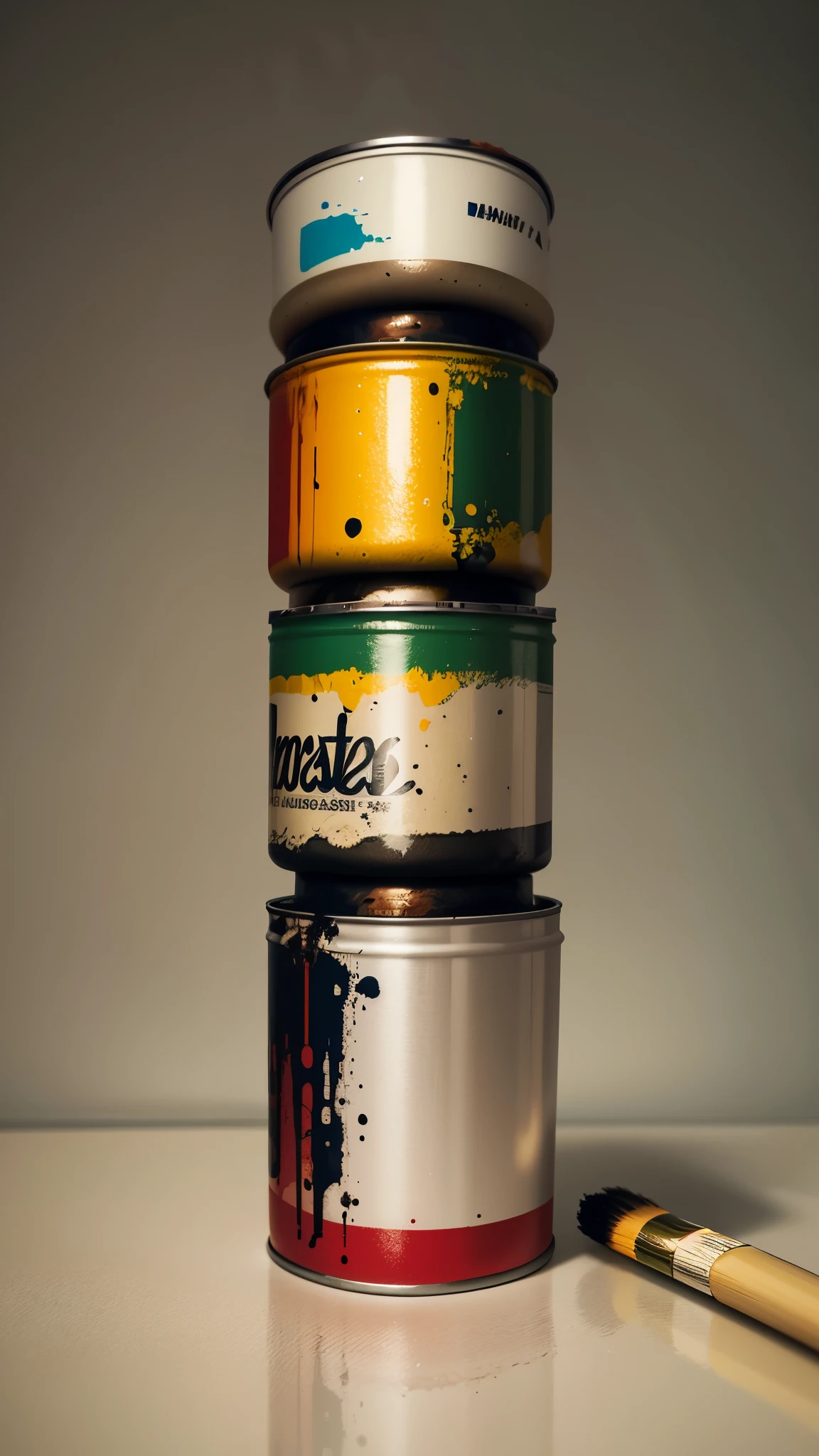 simple_wallpaper, paint_cans_and_brushes,