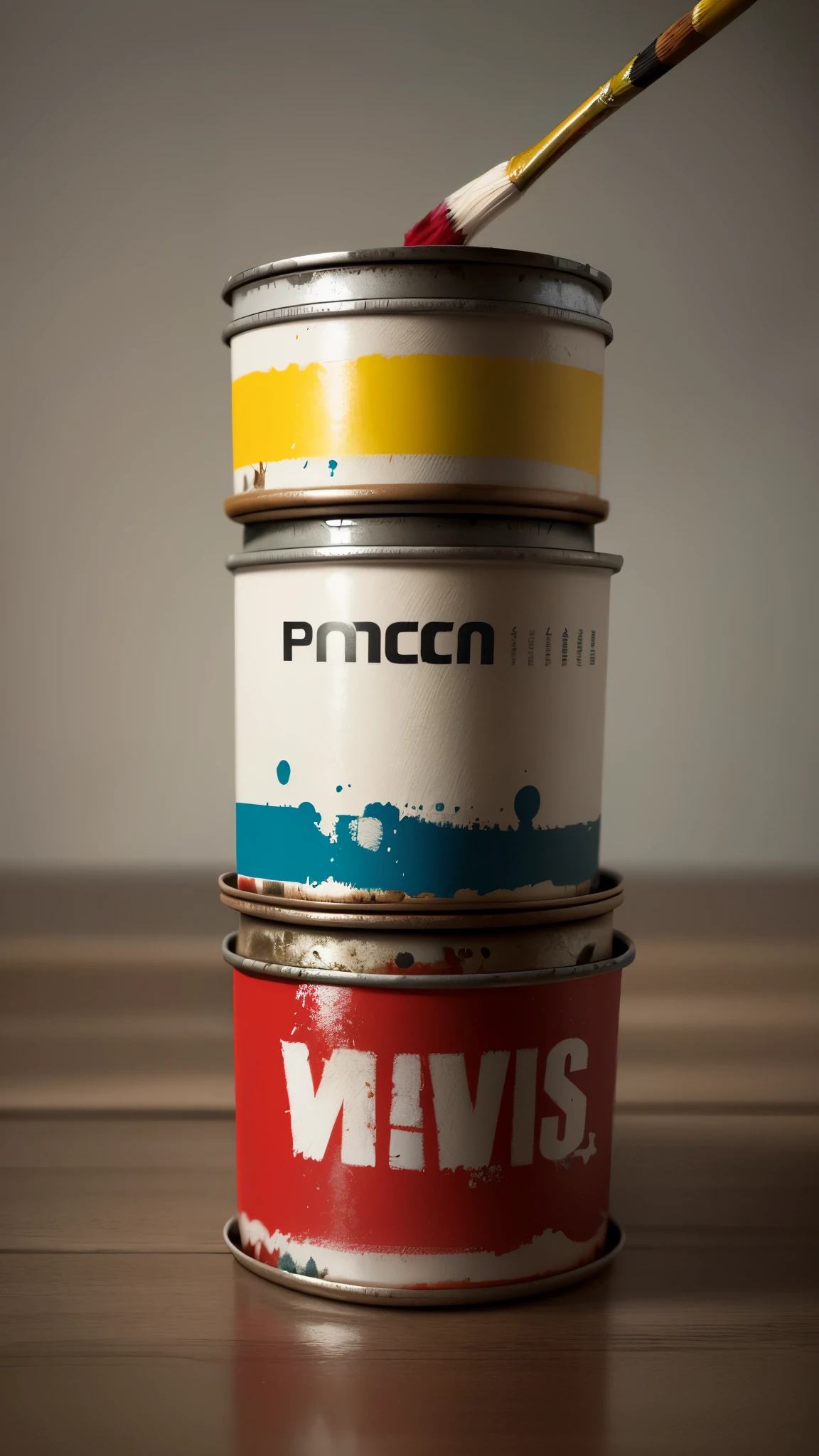 simple_wallpaper, paint_cans, brushes,