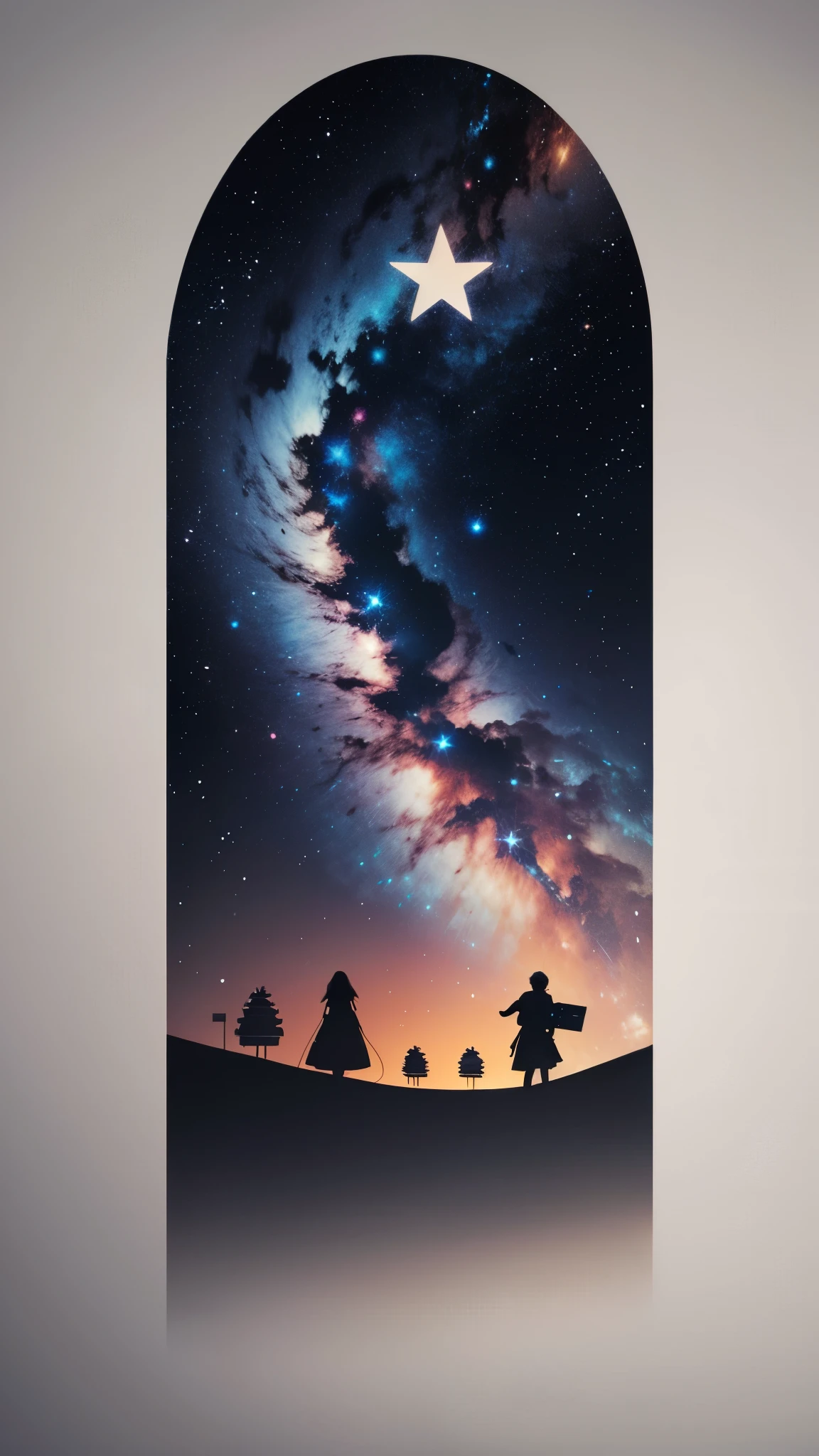 simple_wallpaper, star_icon, silhouette,