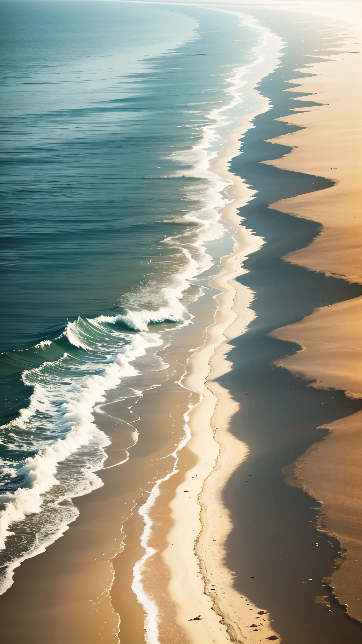 simple_wallpaper, beach, single_color_gradation,