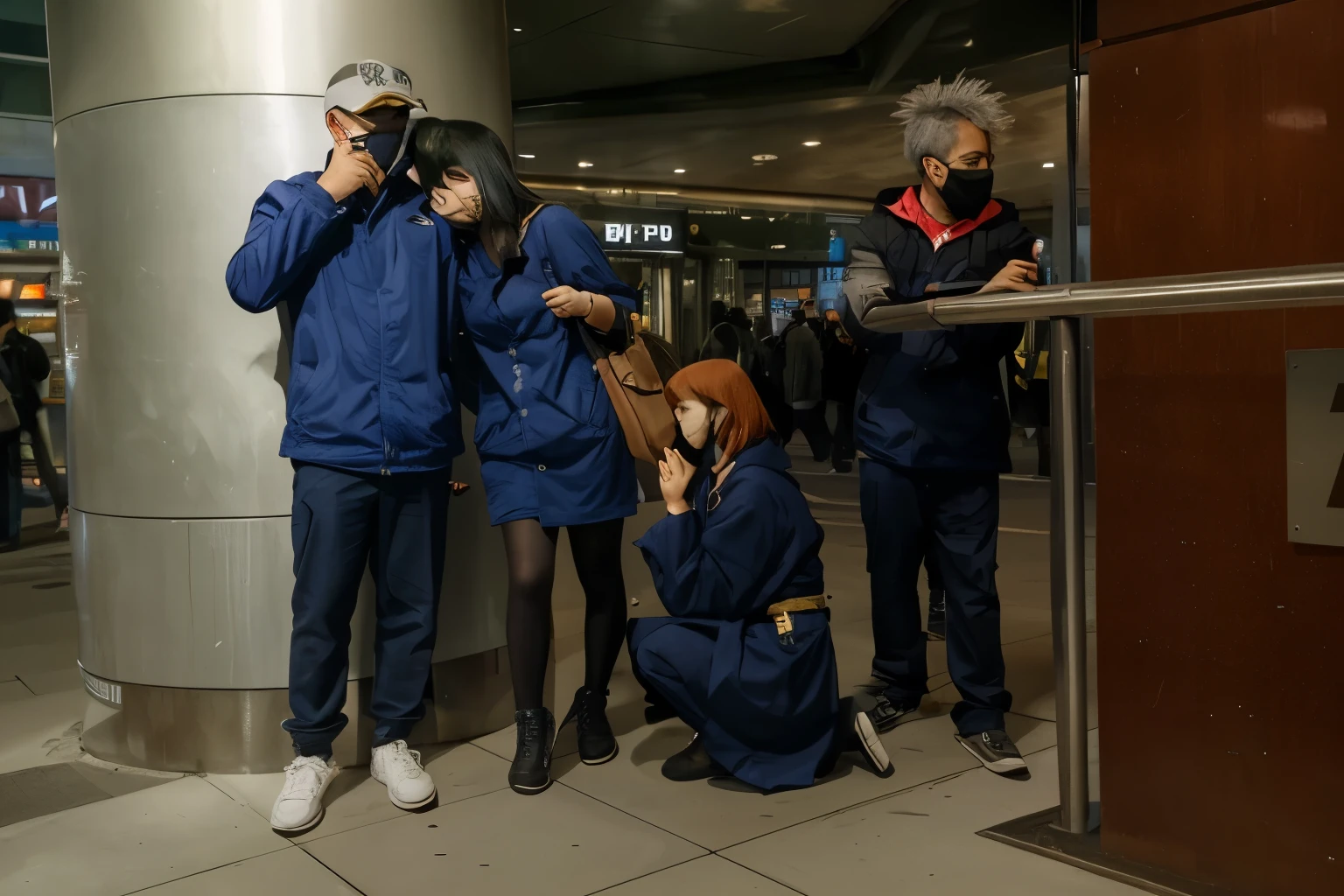 (Best quality, 8k, 32k, Masterpiece, UHD:1.2) "Transform the image into a depiction of Shibuya from Jujutsu Kaisen, showcasing an empty street devoid of people. Envision the iconic Shibuya district with its vibrant and bustling atmosphere, but now in a tranquil and eerie setting. Capture the essence of Shibuya's famous landmarks and streets, but devoid of human activity. Emphasize the architecture, street signs, and recognizable elements of Shibuya, but create an atmosphere of emptiness and stillness. Utilize subdued tones and shadows to convey the absence of people, leaving the streets and buildings hauntingly quiet, evoking a sense of mystery and solitude in the heart of the city."