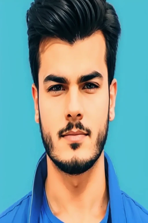 man looking at the camera