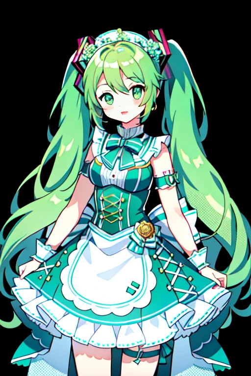 miku,A girl,(masterpiece:1.2), best quality, high resolution,Very detailed wallpaper, perfect lighting,(Extremely detailed CG:1.2), 8k