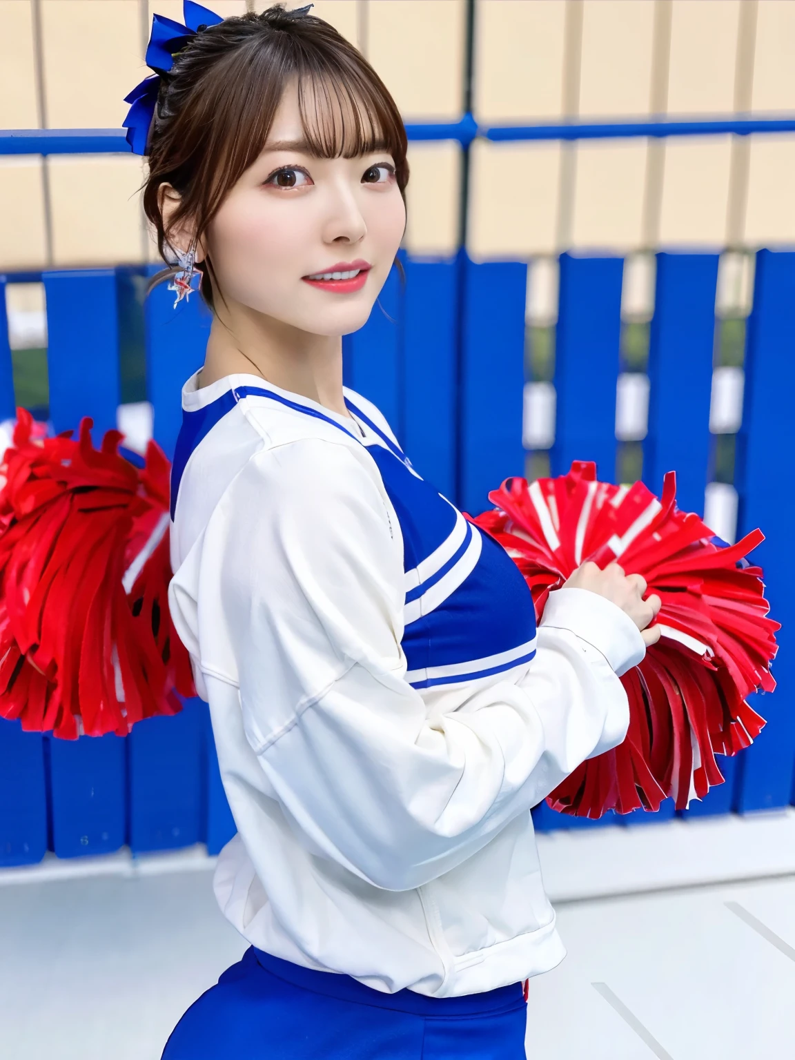 masterpiece、top-quality、ultra-detailliert、(((cheerleaders)))、undergarment、Beauty 1 person、Colossal tits