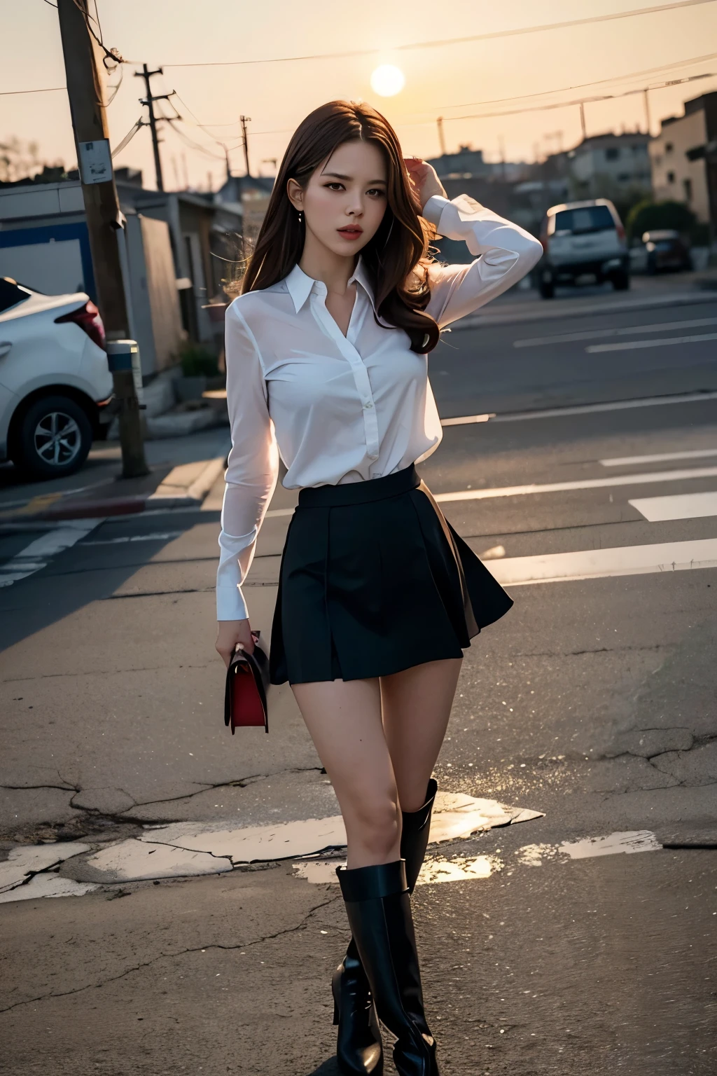 handbag in hand