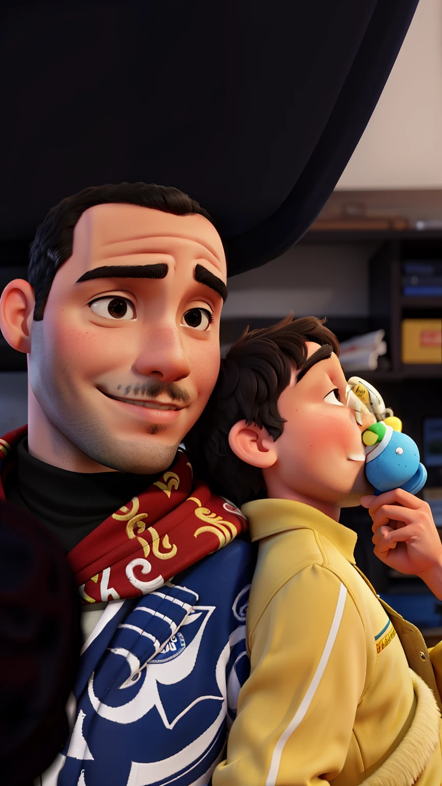 pai e filho, Pai de 22 anos e filho de 2 anos