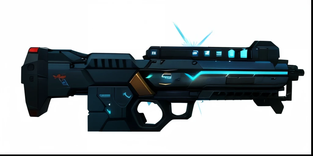 Close-up of a gun with blue light, laser rifles, futuristic assault rifle, sci-fi skin, futuristic weapon shotgun, gauss rifle, Future gun, With a sci-fi rifle, energy rifle, sci - fi weapon, a laser rifles, laser wiping, pulse rifle, futuristic pistol, laser guns, laser rifless, plasma gun, pulse rifle
