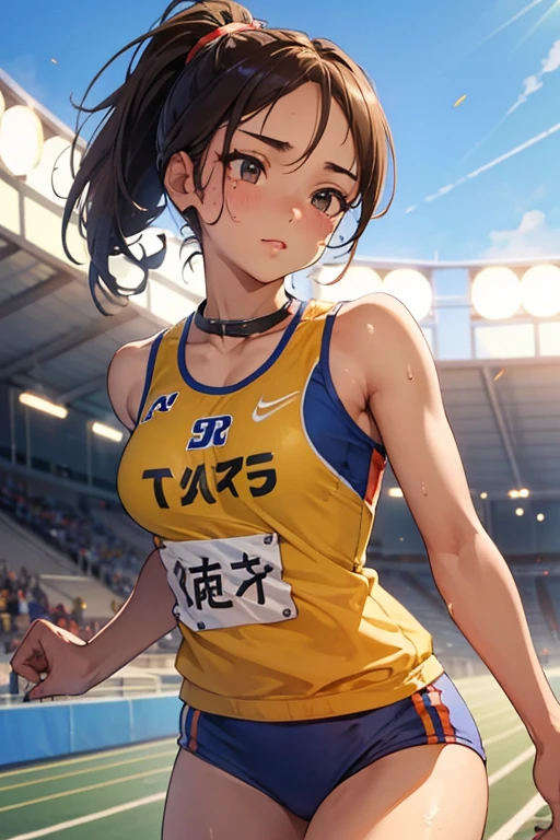 japanese track and field 1girl cameltoe
