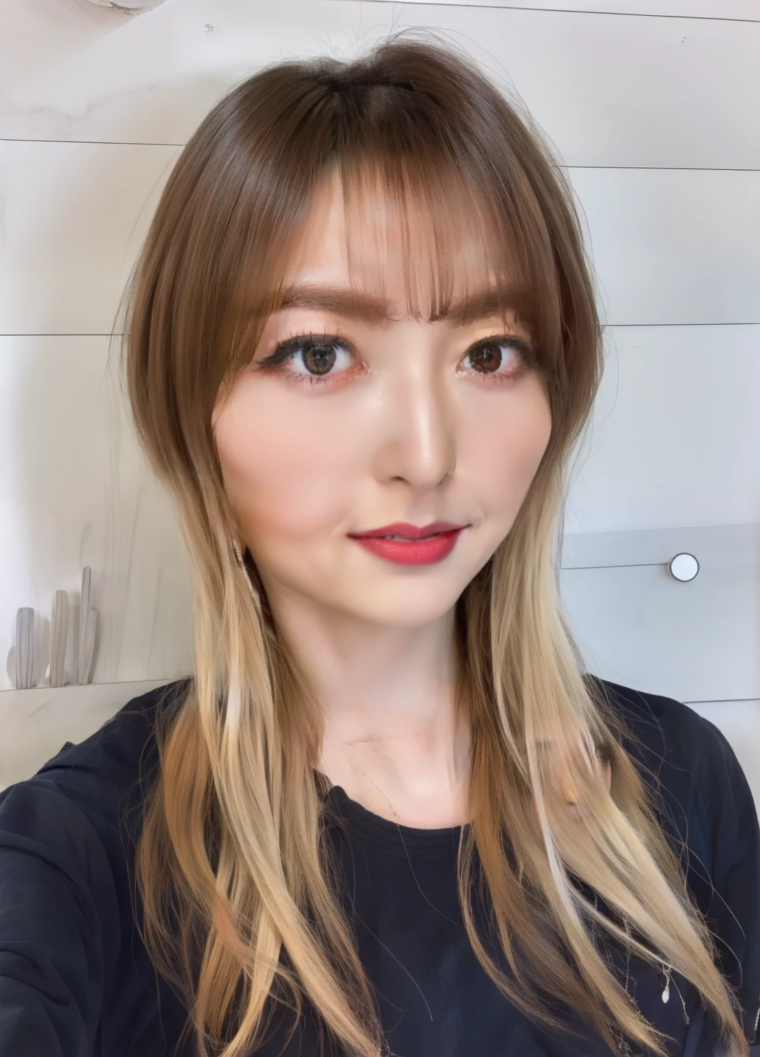masterpiece,best quality,higher, asian,(brown race),dark skin,blonde hair,1girl,ndge