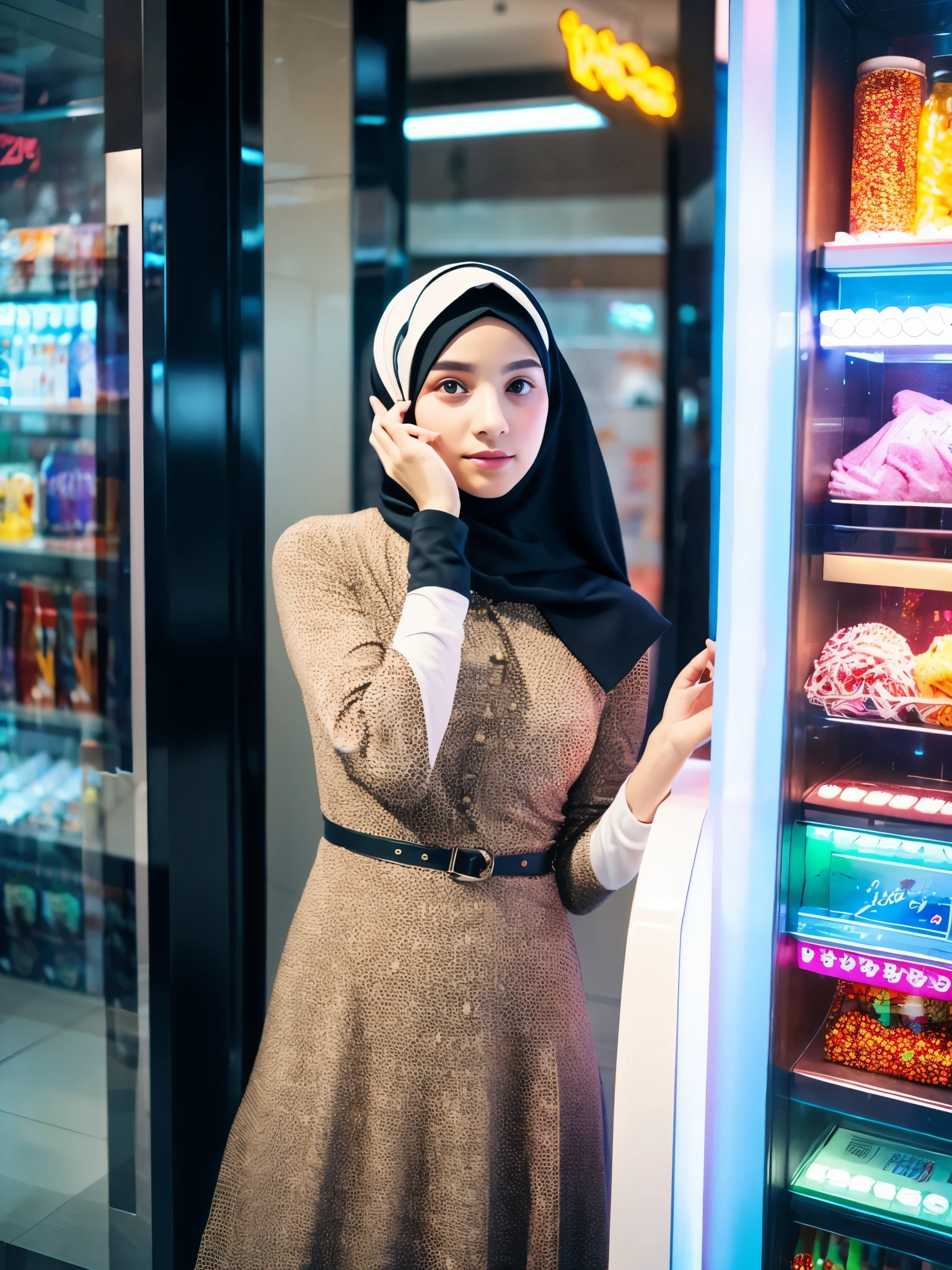 hijab, dress