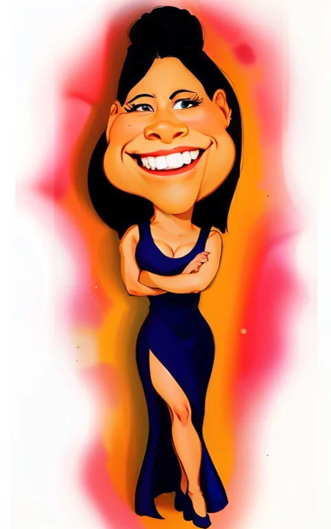 cartoon of a woman with a big nose and a blue dress, caricature style, cartoon artstyle, cartoon digital art, in cartoon style, caricature!!!, cartoon digital painting, cartoon art, digital art cartoon, in style of digital illustration, caricature illustration, cel shaded!!!, cartoon character, cartoon art style, digital art. @mariomaniacdude, charicature, 8k