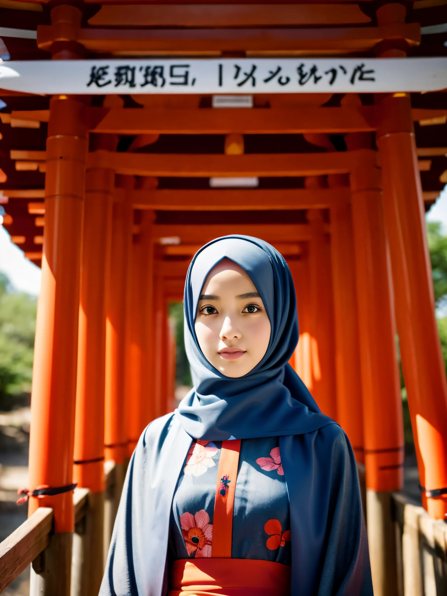 hijab, dress, fushimi Inari shrine