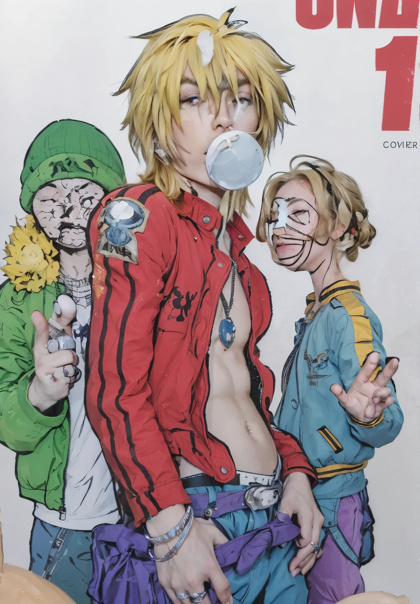 masterpiece, highest quality, (solo focus), (perfect face:1.1), (high detail:1.1), (hyper detailed eyes), dramatic, 1guy, (pale skin), long blonde hair, ethereal eyes, (light eyebrows), solo, long hair, Jordan Barrett, moon, night, white luxury suit, covered nave, pouty lips, fur, proud expression, beach, detailed background, art by artgerm, cinematic lighting, roses, fashion, BalenciagaStyle