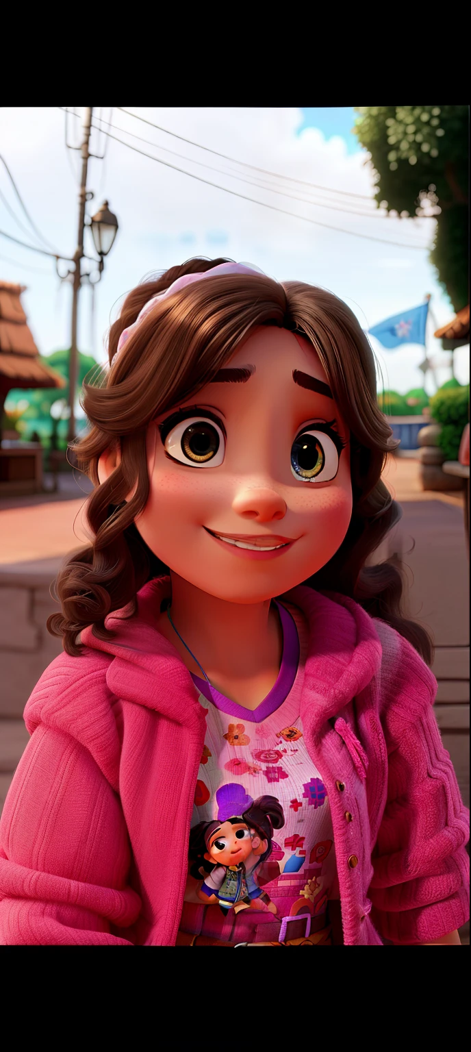 uma branca, estilo disney pixar, alta qualidade, melhor qualidade
