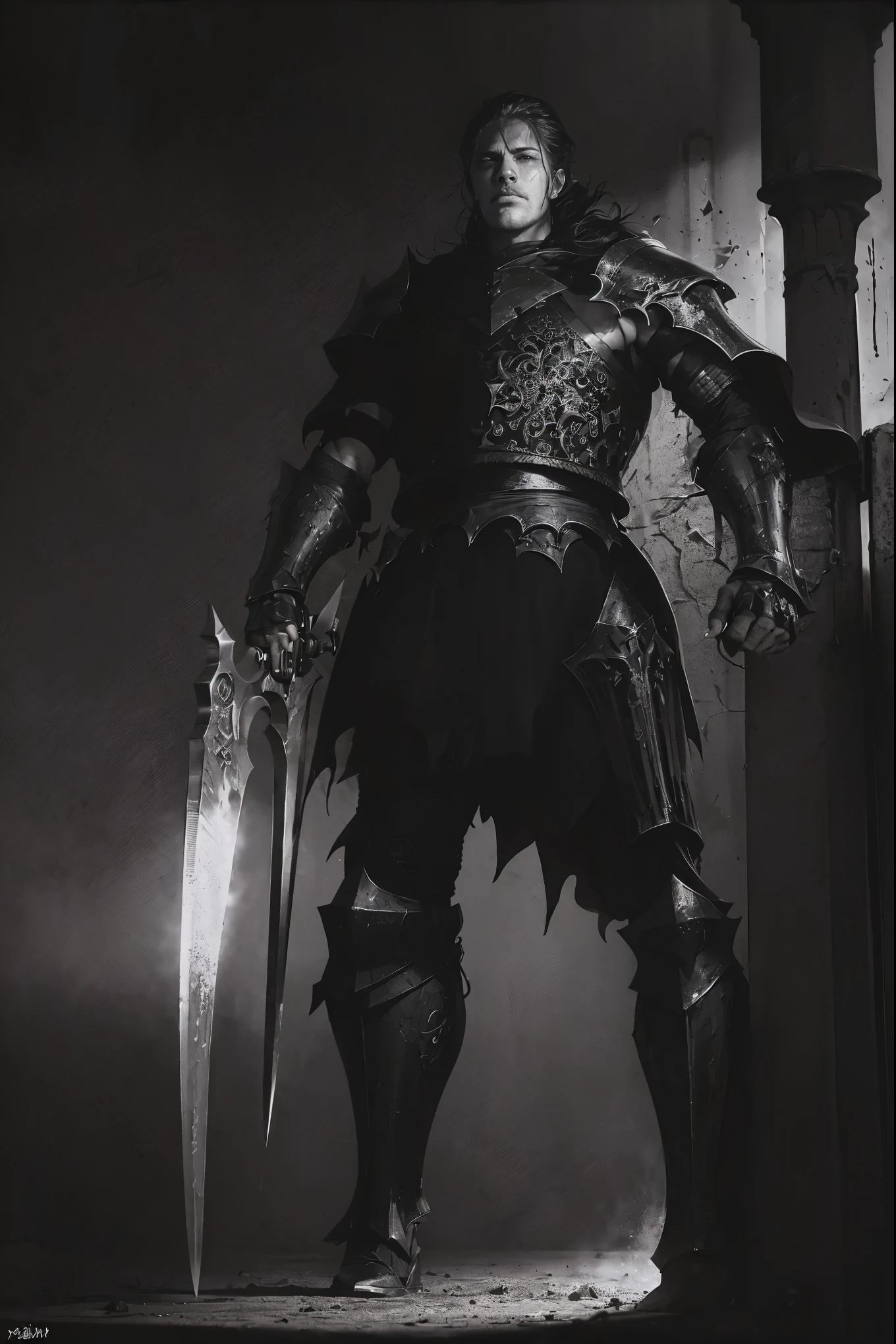 (a knight in shining armor:1.1), (a knight in darkness:1.1), (intense battle:1.2), (epic duel:1.1), (contrasting forces), (conflicting ideologies), (clash of good and evil), (ferocious competition), (ultimate showdown), (extreme contrast), (distinguishable oppositions), (dramatic confrontation), (powerful adversaries), (opposing strengths), (unconventional combat style), (fierce rivalry), (intense determination), (unyielding willpower), (divergent paths), (striking visuals), (emphasized features), (detailed armor), (intricately designed weapons), (symbolic elements), (expressive eyes), (severe expressions), (tense atmosphere), (ominous presence), (dynamic composition), (dark background), (moonlit setting), (dramatic lighting), (contrasting color schemes), (highly dramatic narrative), (masterful craftsmanship), (stunning details), (vibrant colors), (impressive realism)