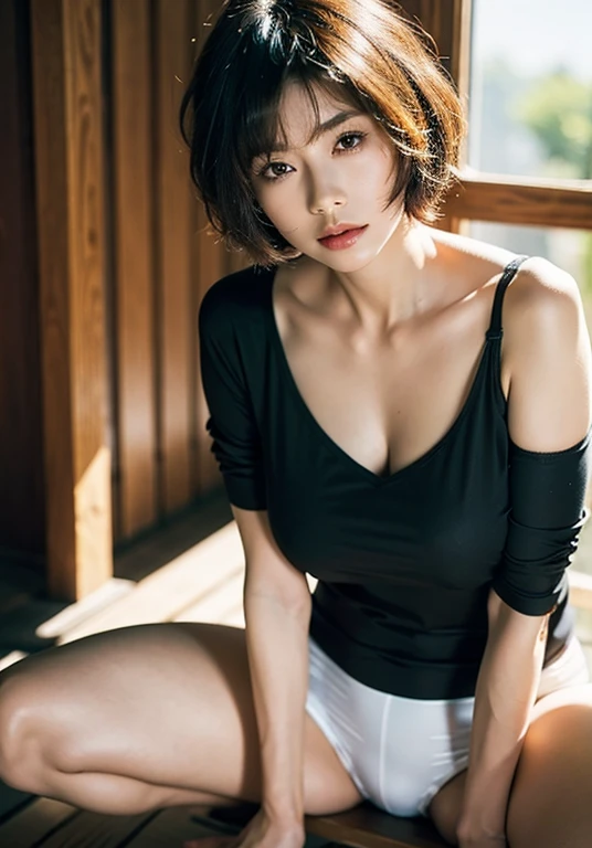 woman,big boobs,Thin Clothing,spread legs,riding,sweaty.arafed asian woman with short hair and a black shirt, with short hair, with short hair with bangs, short straight hair, princess cut, 黒princess cutヘア, Black-haired Sui Ishida, 白princess cutの髪型, with short straight brown hair, black short curtain haircut, with a bob cut, short hair with gel.sexy pose,highest quality,masterpiece,figure,cg,unity,8k wallpaper,wonderful,finely,masterpiece,official art,very detailed cg unity 8k wallpaper,incredibly absurd,huge file size,super detailed,High resolution,very detailed,realistic,soft light,full frontal,(sunlight).