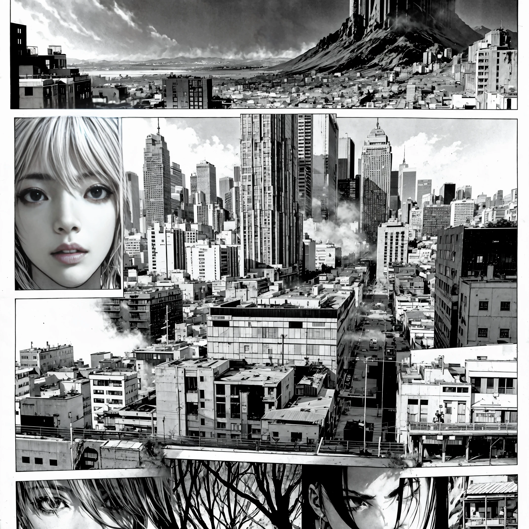 manga featuring several takes on an apocalyptic city