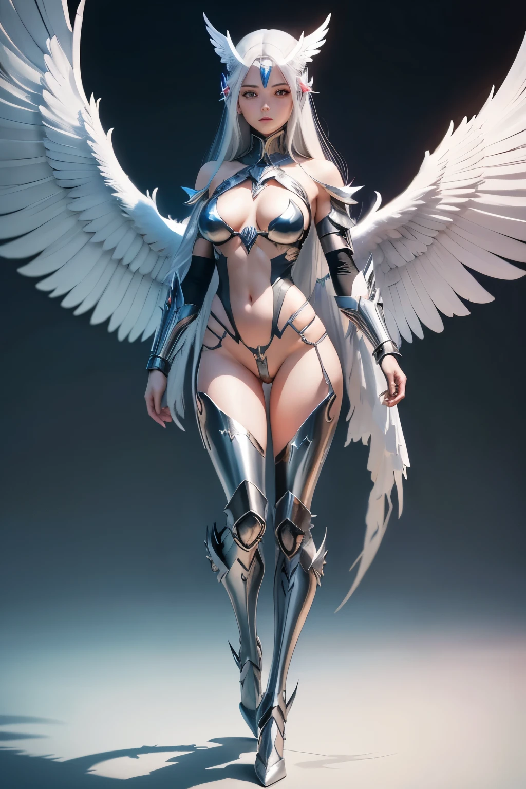 Angewomon is a Digimon Archangel with the appearance of a beautiful woman wearing sexy micro rope bikini and futuristic armor on her chest and futuristic long-barreled boots,Mask covering futuristic face. Ele foi anteriormente classificado como um tipo Angel, but was later confirmed as an Archangel type due to the greatness of his abilities. Como um recurso, The champion angels have six wings, and the Ultimate angels have eight wings12. Angewomon is has gentle personality, whole body standing