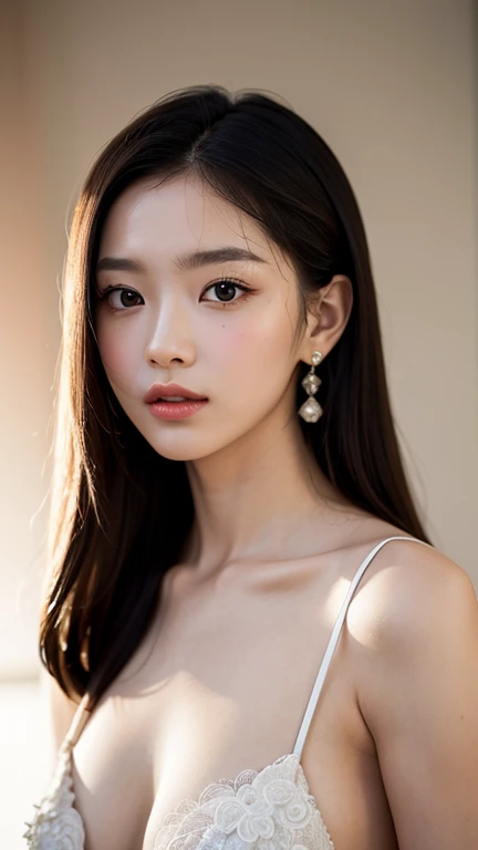 In this exquisite masterpiece of a photograph, taken with the utmost precision using a top-of-the-line Nikon camera and capturing every intricate detail in stunning 16K resolution, we find ourselves immersed in a scene of pure beauty and realism. The talented photographer used the Fujifilm XT3 to create a photorealistic image that is so incredibly detailed, it is almost as if we are witnessing a real-life moment unfold before our very eyes.
At the center of this breathtaking composition stands a solitary girl, courageously baring her entire being to the world. With her flawless, delicate face illuminated by the beautiful lighting surrounding her, she exudes an air of confidence and elegance. Every aspect of her appearance has been meticulously attended to, from her stylishly cut