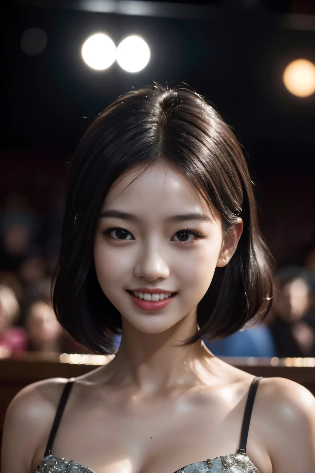 (masterpiece, highest quality, beautiful quality, lively, looking at the audience, detailed lighting, extremely fine skin, very fine hair, very fine teeth, Shadow, 8K:1.2), (women pictures, 1 girl:1.2),
