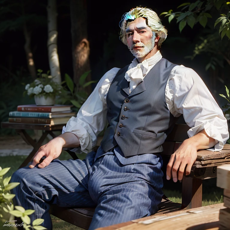 top-notch quality, masterpiece,full shot, ultra high res, george washington, age 60, white hair,weilding axe, chopping wood, woodblock, realistic, solo, photographic artwork, mature, big bulge, penis, testicles, big penis, erection, bara, muscular, tight boxer briefs, mature male, thick thighs, facial hair, arousing, titillating, tantalizing, perfect body, perfect face, clearly drawn face, depth of field, cinematic postprocessing ,volumetric lighting, at eye level, wide angle shot, nikon,