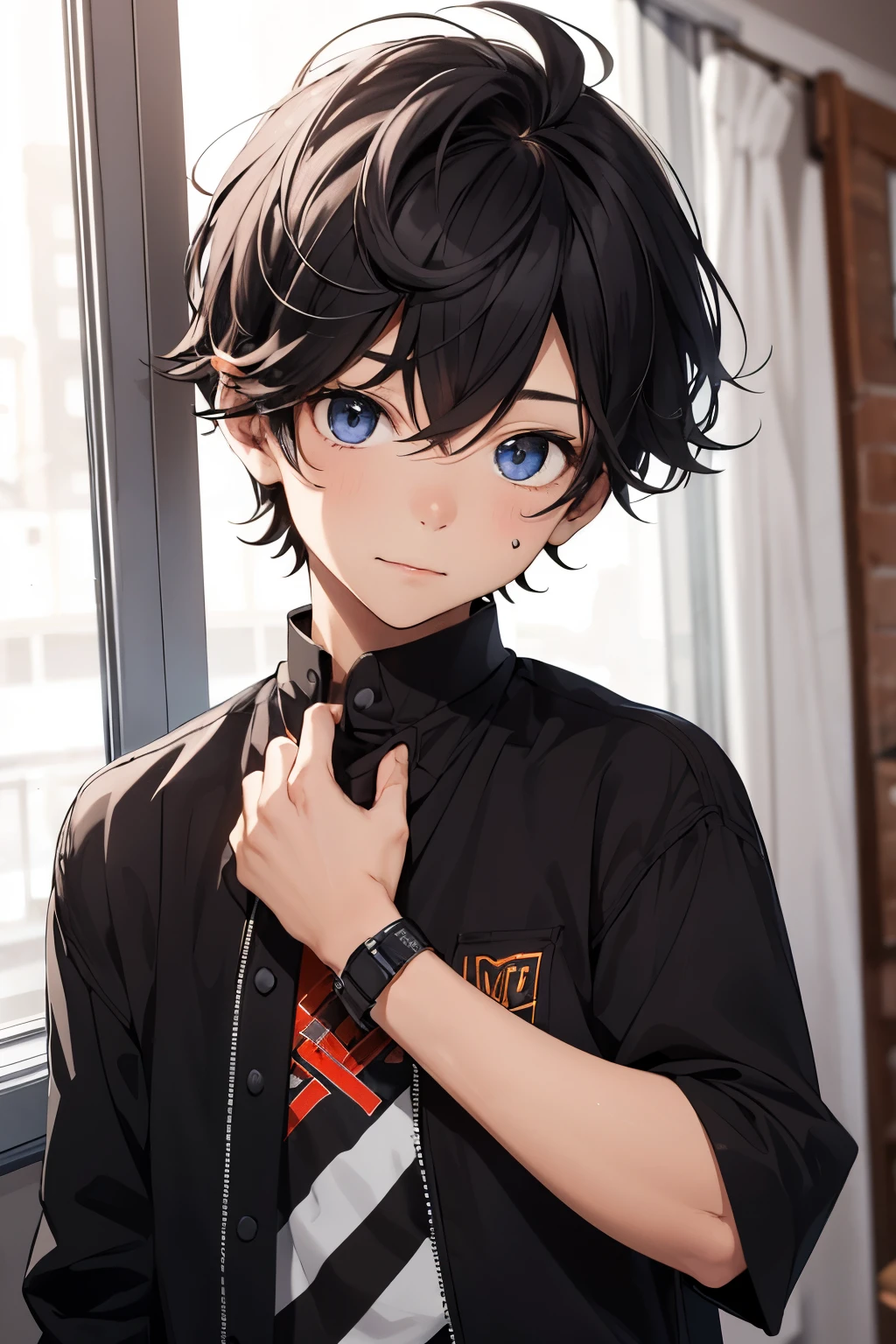boy with idol style and cute face
