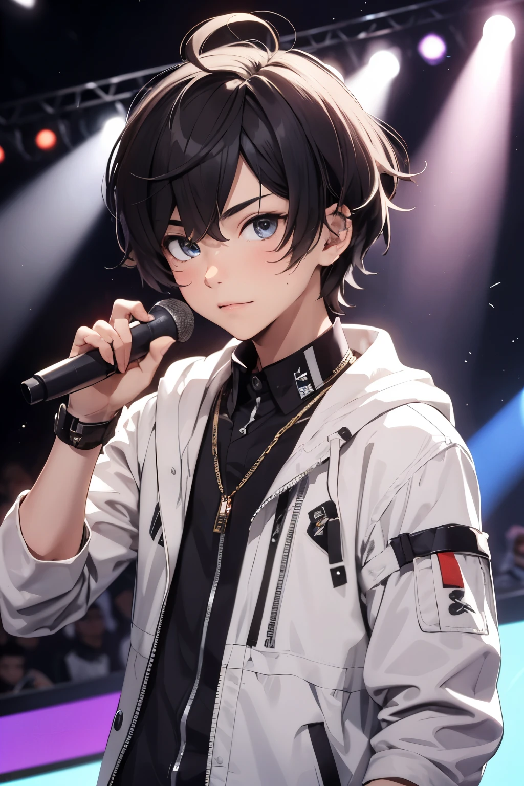 boy with idol style and cute face