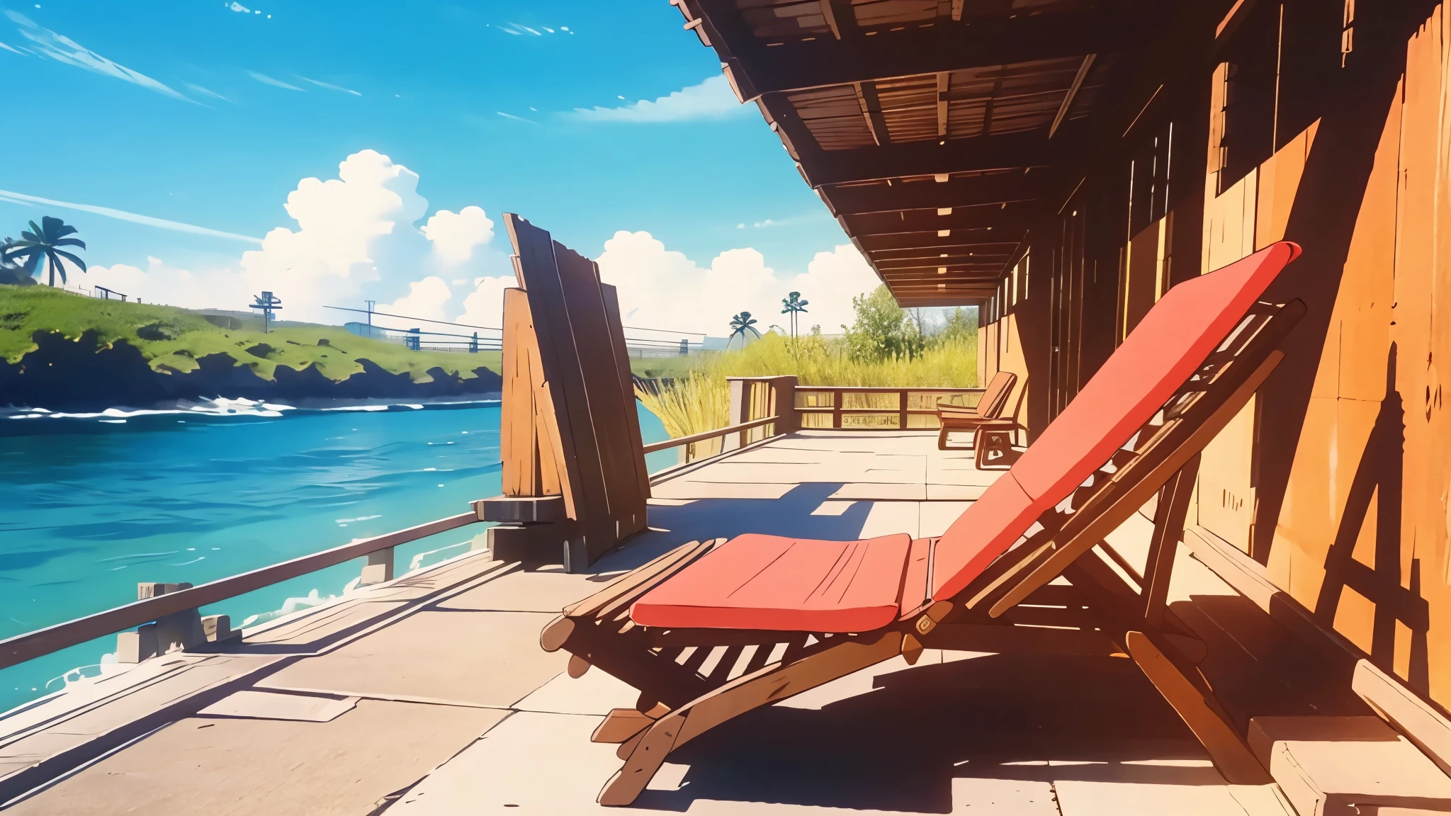 relaxing anime scene