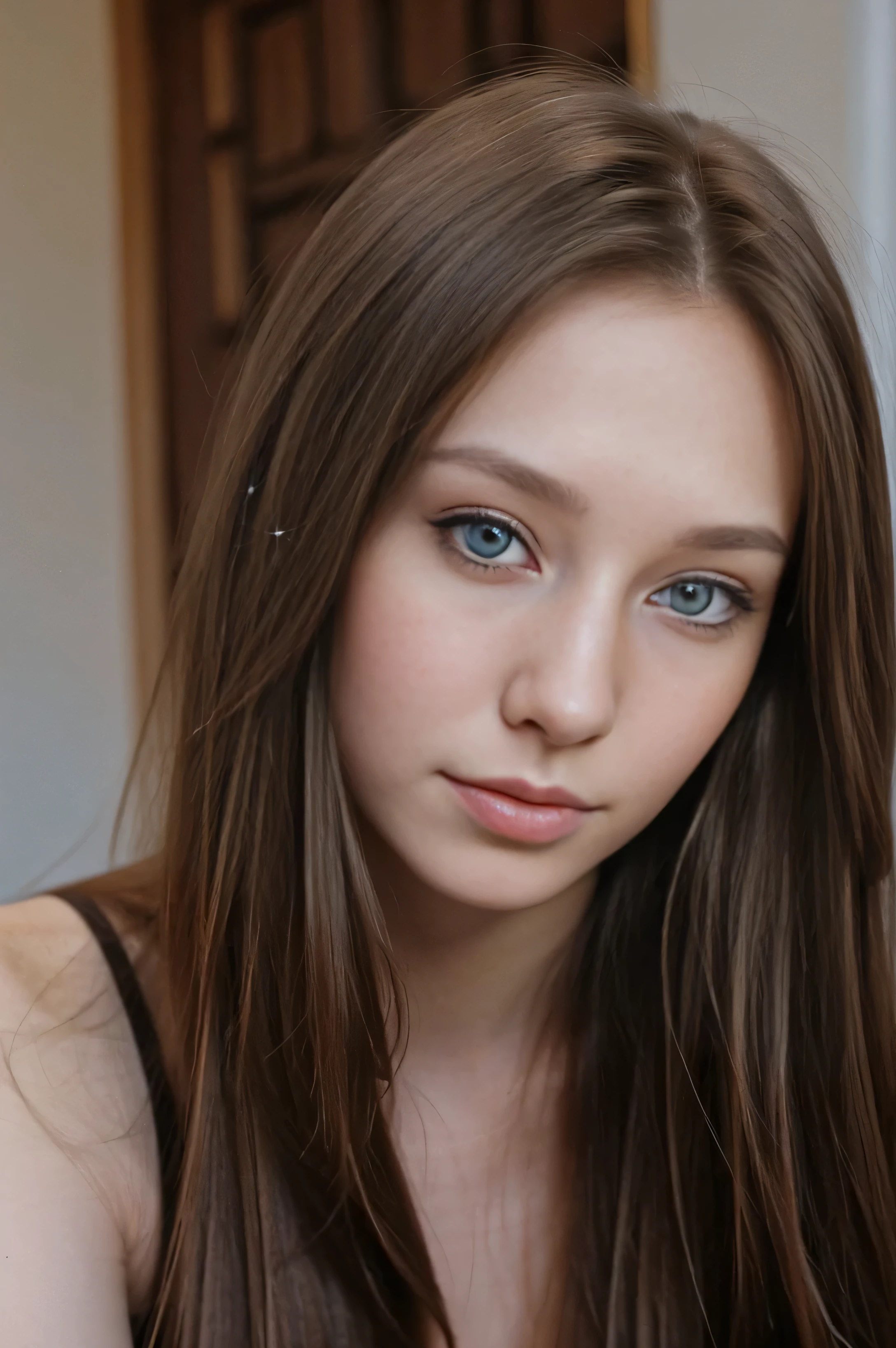 a woman with long hair and blue eyes posing for a picture, gorgeous attractive face, attractive female face!!!, a beautiful young woman, photo of a beautiful woman, perfect face and eyes, extremely beautiful face, very beautiful young woman, portrait sophie mudd, attractive beautiful face, brown hair and large eyes, gorgeous woman, light brown hair blue eyes
