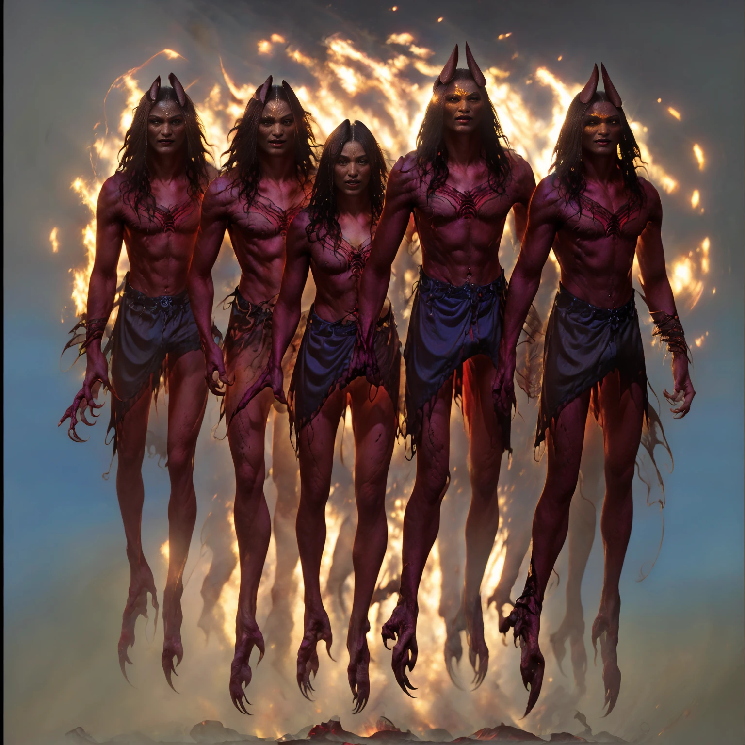 Indigo and crimson highlights | ???? | exposed | bacchanal "| Torn latex | bandages stained with crimson | Red skin | Alluring | androgynous succubus | horns and tail | ?????????? | red skin covered in scars shaped like smoldering runes | Demonic pyromancer in a frozen wasteland. Kimmo Lemetti | Yoshitaka Amano | Ayami Kojima | yasushi nirasawa | Oliver ledroit | Zdzislaw Beksinski, | Jason de Graaf | Richard a kirk | Vitaly S. Alexius | Adam Hughes | J Scott Campbell | Milo manara | Apollonia Saintclair | Michael manning | Yoshitaka Amano | Ayami Kojima | Olivia de berardinis | yasushi nirasawa | Oliver ledroit | Frank Frazetta | Zdzislaw Beksinski, | Jason de Graaf | Richard a kirk | Artgerm | Karol Bak, | Greg and Tim Hildebrandt, | Mark Brooks, | Adrian Ghenie | Gerhard Richter | Takato Yamamoto | Julie Bell | Boris Vallejo"