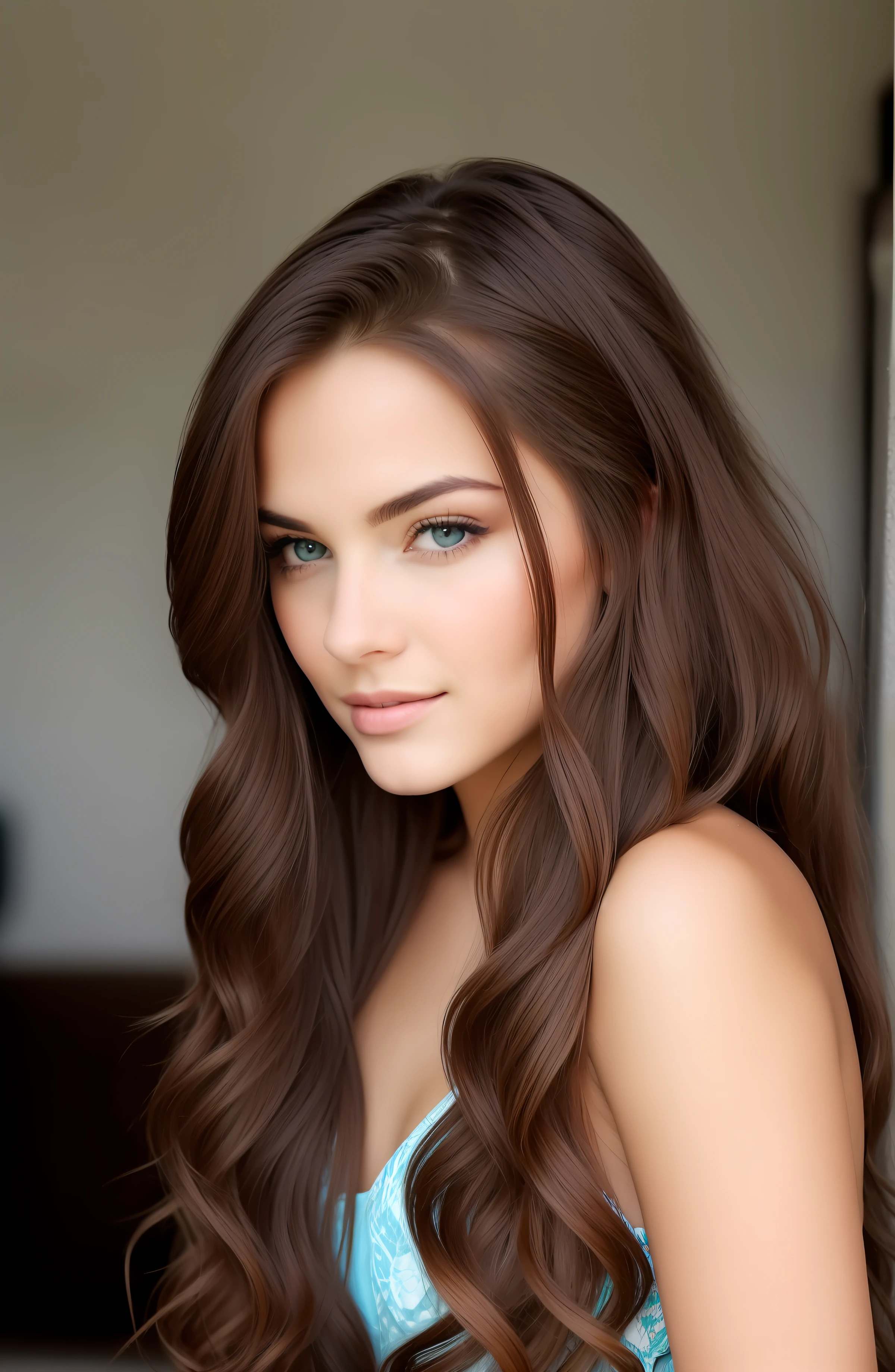 Beauty with long hair