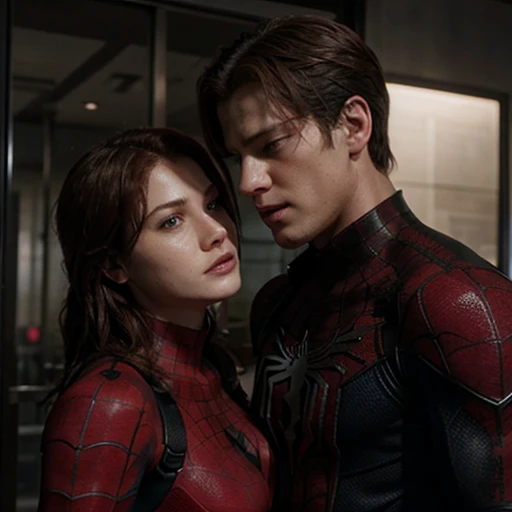 Spider-Man Peter Parker and Spider Woman Mayday Parker