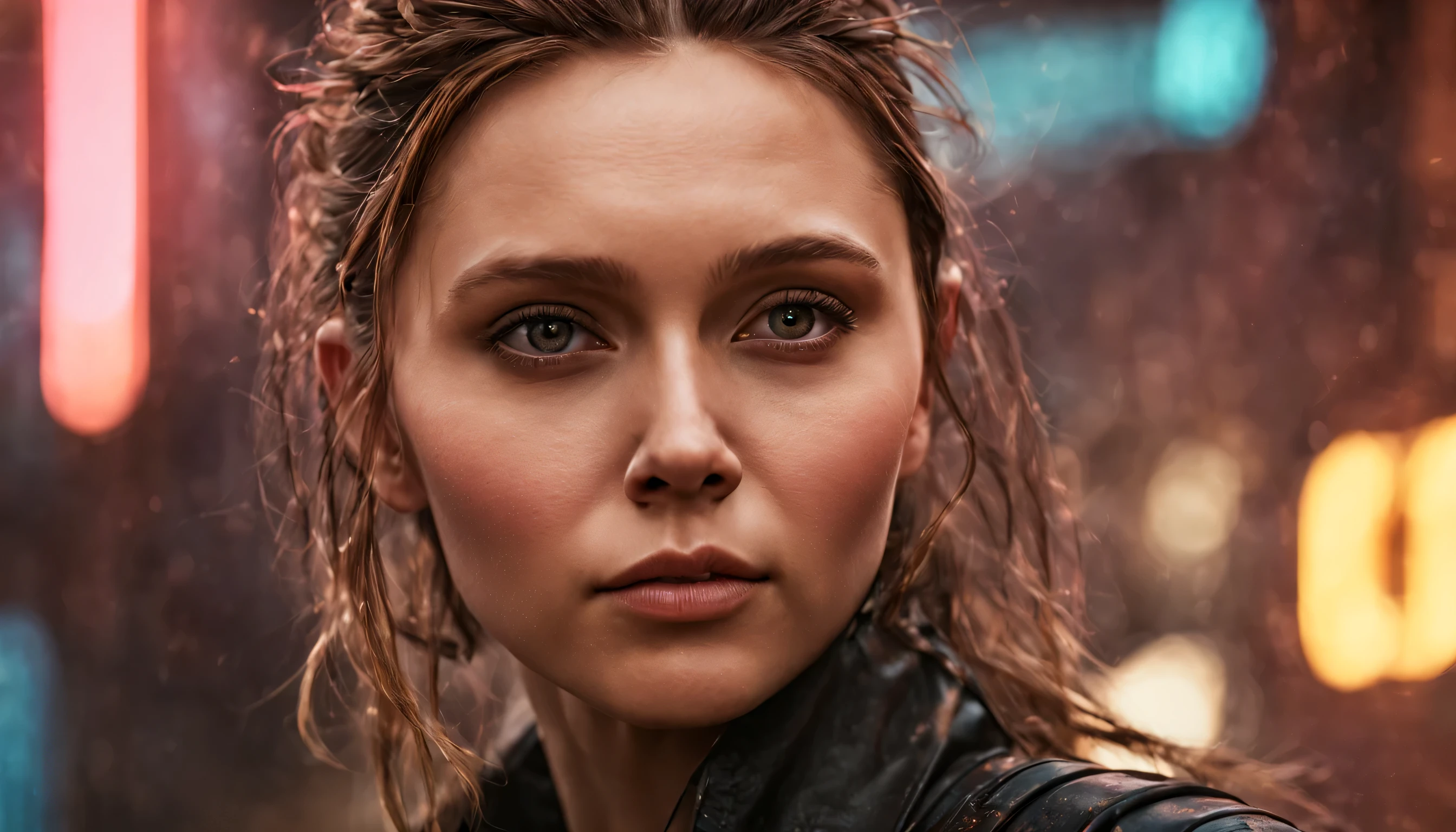A photo of the most beautiful work of art in the world using software
A brilliant, (epic, heroic fantasy), beautiful woman with long wet hair
Wounded angry, looking with long hair
and a fierce look in a dynamic pose)), chest, full face, ????? breasts, bare boobs, medium breasts, wet skin, Soft breasts peeking out from under the clothes, (dark background:1.4)
(epic realism, HDR, complex details, hyper-detail, cinematic, rim lighting, muted: 1.5),
((fantastic location, majestic cluttered environment)),
skin pores, very dark lighting,
heavy shadows, detailed, detailed face (photo), ((wet))
Realistic, Dramatic, Dark, Clear Focus, 8K),
(weathered, damaged old worn-out leather outfit: 1.5),
(difficult:1.4), decadent (very detailed:1.4), octane render,
sharp focusing,
heavy rain, floating particles