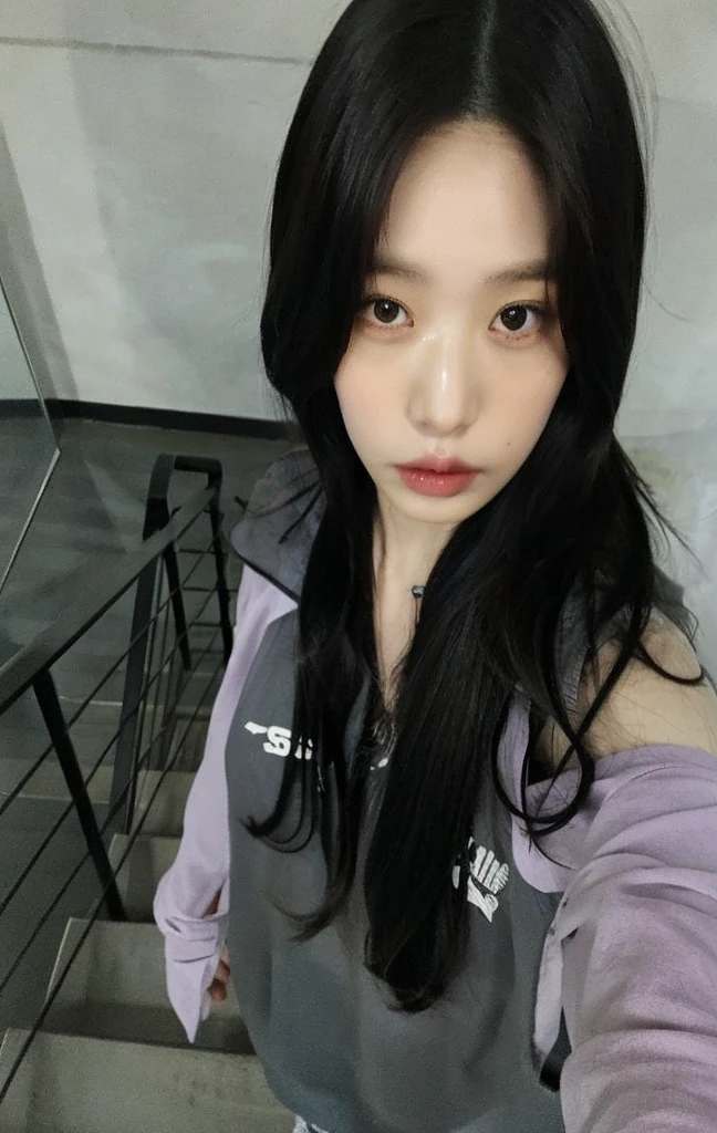 there is a woman that is standing on a set of stairs, ulzzang, jinyoung shin, blackpink jennie, jisoo from blackpink, heonhwa choe, jossi of blackpink, jisoo of blackpink, jaeyeon nam, tzuyu from twice, portrait of jossi of blackpink, portrait jisoo blackpink, sun yunjoo, park ji-min, bae suzy