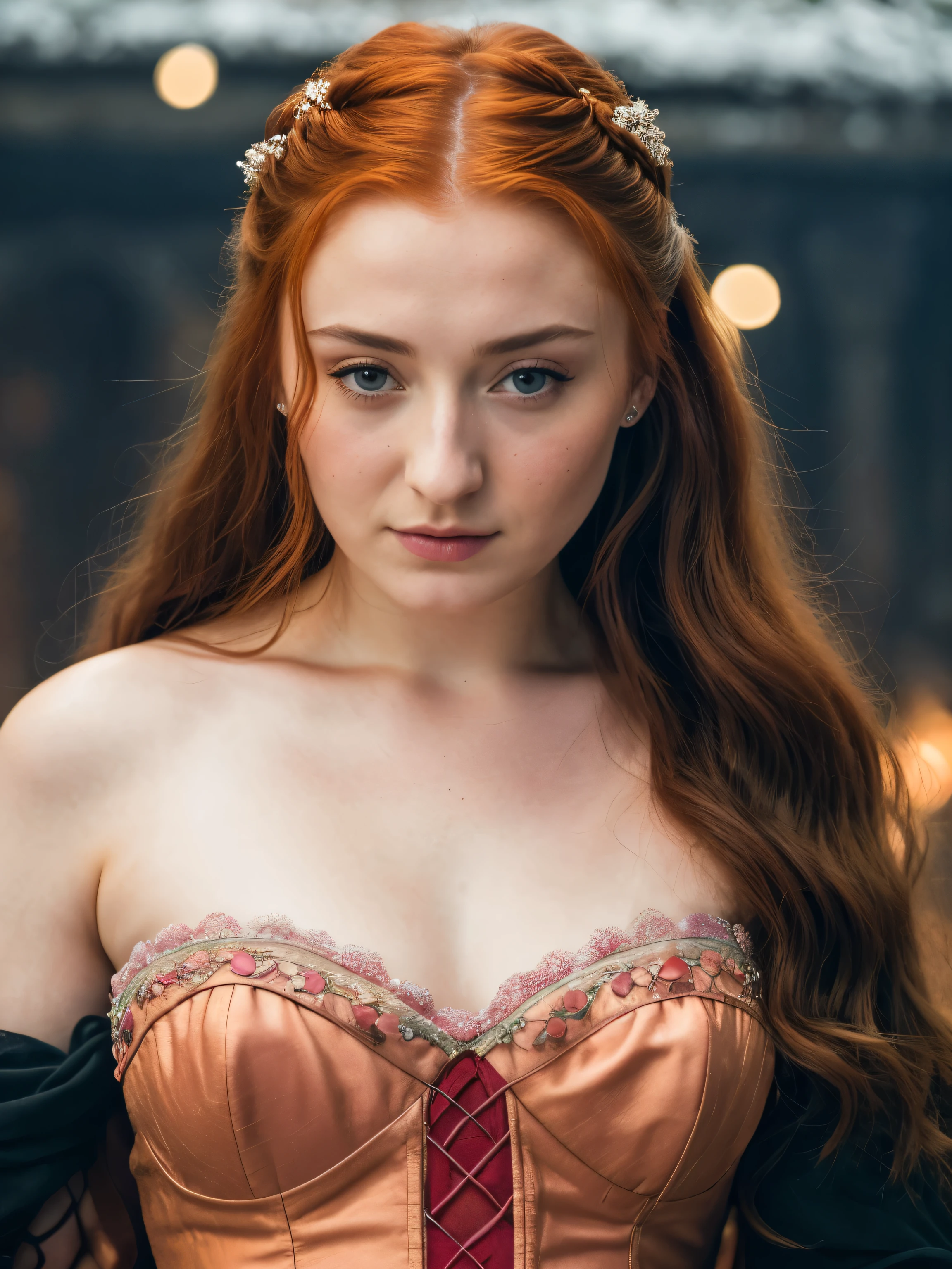 (Realistic:1.2), Photorealistic attractive beautiful woman with braided red hair, Brown eyes, small freckles. wearing a Gryffindor scarf, magic wand, Gaiters, cute sexy, nudist, feminine pose, at Hogwarts, Cinematic lighting, Ethereal light, complex parts, extremely detailed, full color, complex parts, Insanely detailed and confusing, Hyper maximalist, rich colors. Cinematic, smiling, bright colors, detailed beautiful eyes and perfect face, rim light, 16 thousand., Best quality 