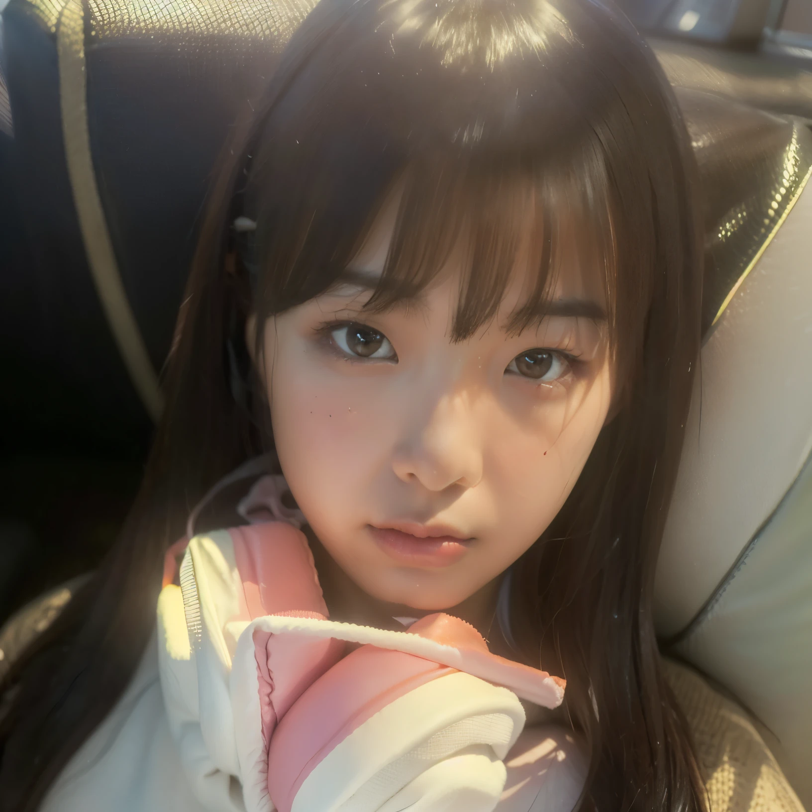 araffe girl with headphones on sitting on a couch, lalisa manobal, lalisa manoban of blackpink, with bangs, ulzzang, jaeyeon nam, jinyoung shin, tzuyu from twice, yeji from itzy, sun yunjoo, with full bangs, heonhwa choe, sakimichan, she has black hair with bangs, chiho
