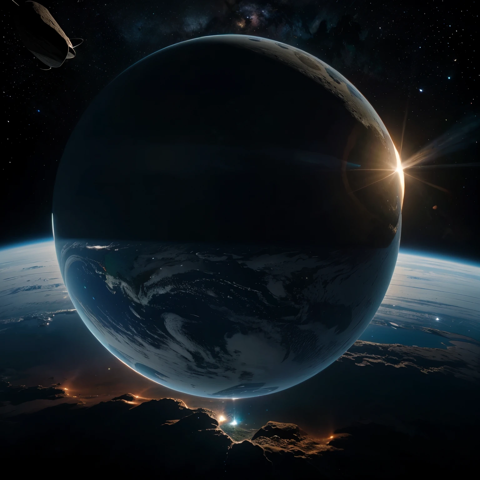 Creation of planet earth by 3030 in space 