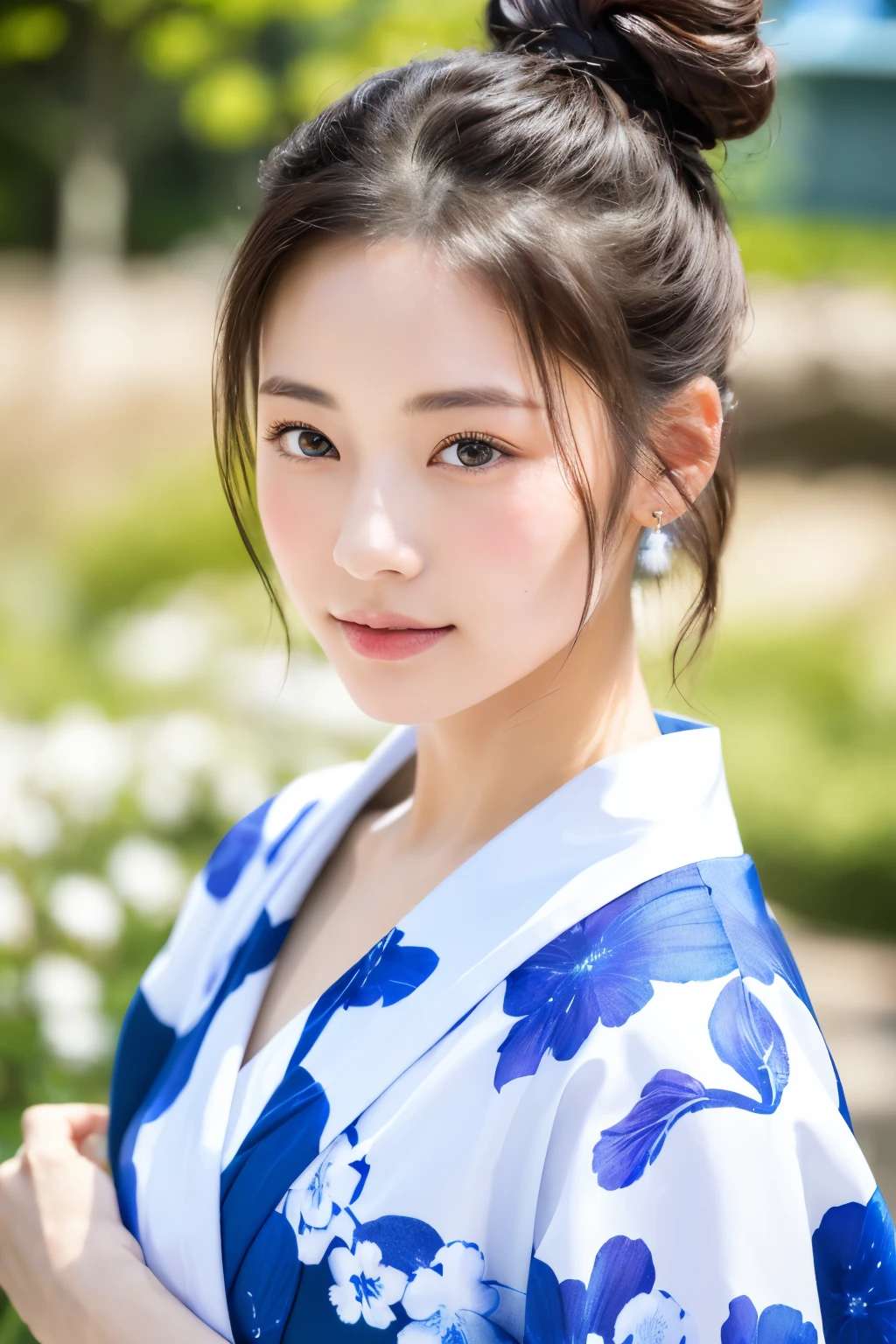 Dark brown hair、Light brown eyes、Japanese actress、 Lady、I am about 40 years old..、(Intricate details:1.2)、(Which is higher???:1.4)、 (Ultra-high resolution:1.2)、Ultra-high resolution、(Fine-tune)、(Detailed facial features)、Hmph、8k resolution、D cup size breasts、Long Hair、Hue、night、,Full body photo、firework、yukata、firework大会、日本のfirework、日本のyukata、band、Summer in Japan、yukata姿、Updo、