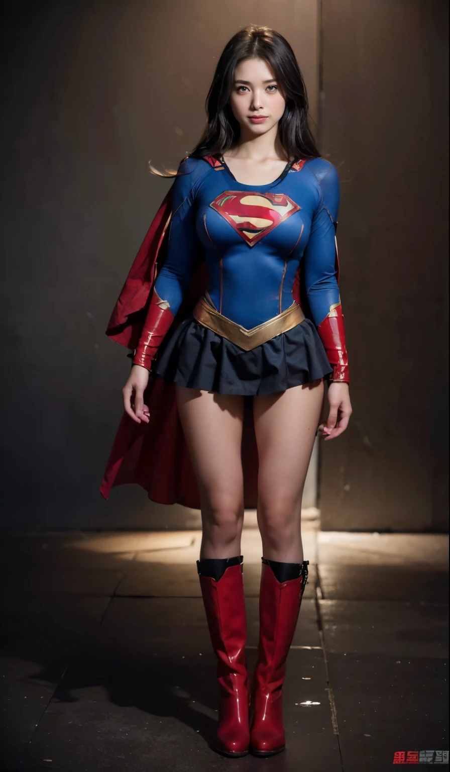 no background、(((Wear black tights on your beautiful legs.torn、Tattered、being destroyed)))、(((stretch your legs、tall、Legally express the beauty of your smile)))、((((Get the most out of your original images)))、(((supergirl costume、torn、Tattered、being destroyed)))、(((beautiful hair)))、(((I'm in pain)))、(((Legs must be worn with black tights)))、(((must wear red boots、being destroyed)))、((Highest image quality、8K))、((highest quality、8K、masterpiece:1.3))、(((keep background )))、clear focus:1.2、beautiful woman with perfect figure:1.4、Full of scars、bloody、full of blood、slender abs:1.2、wet body:1.5、Highly detailed face and skin texture、8K