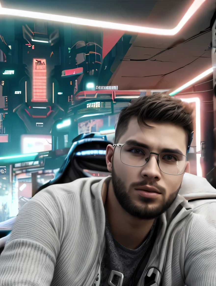 fundo futuristico com computadores ambiente cyberpunk 2077 imagem ultra realista 
