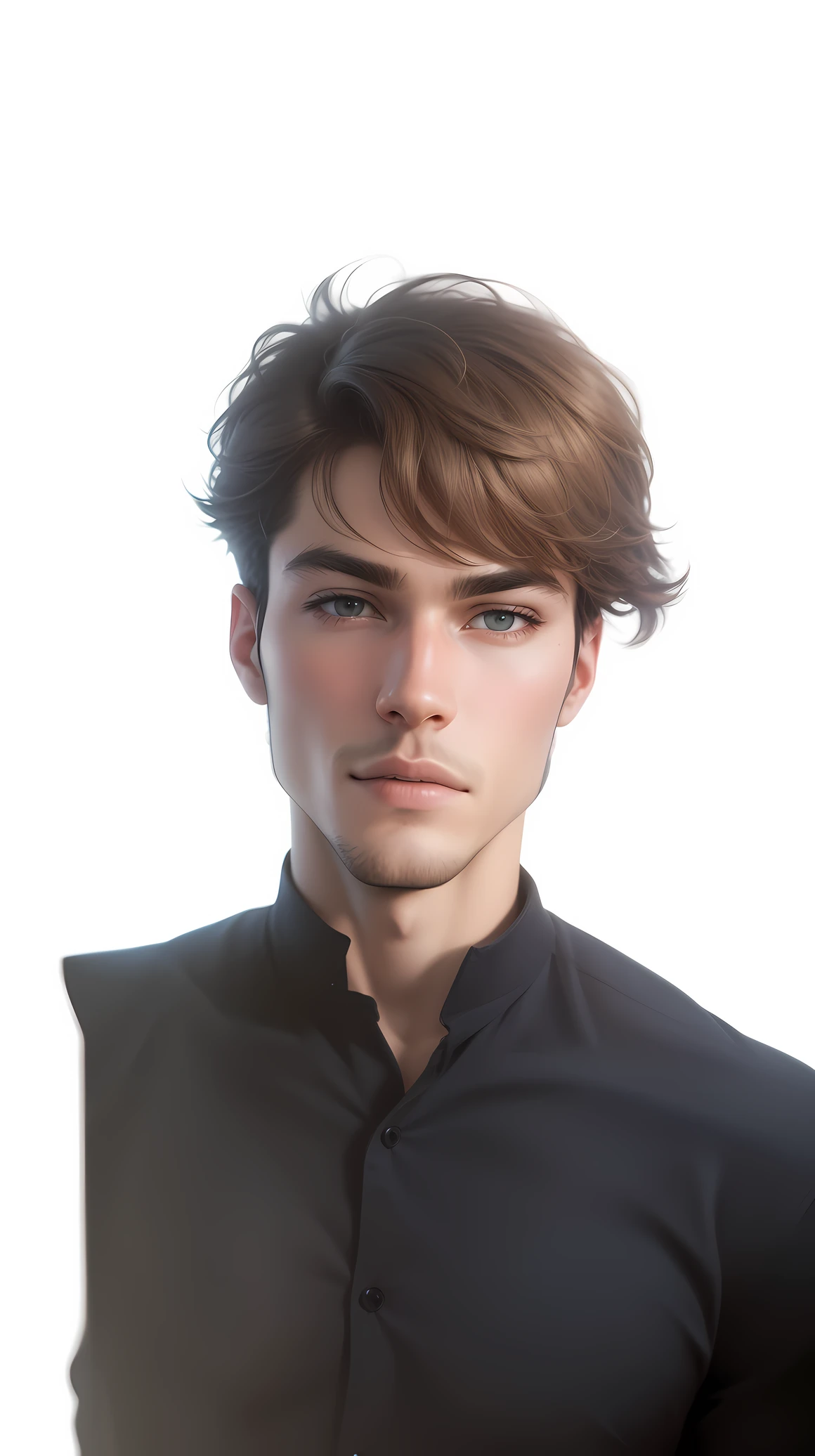 Attractive male with jawline